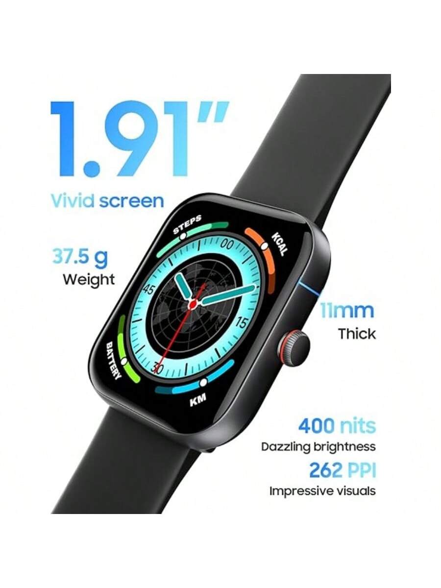 Smart Watch For Women, Alexa Built-In, Answer/Make Calls, 1.91" HD Screen Fitness Watch, IP68 Waterproof, 100 Sports, Heart Rate Monitor, Sleep Tracker, Smartwatch Compatible Android IOS