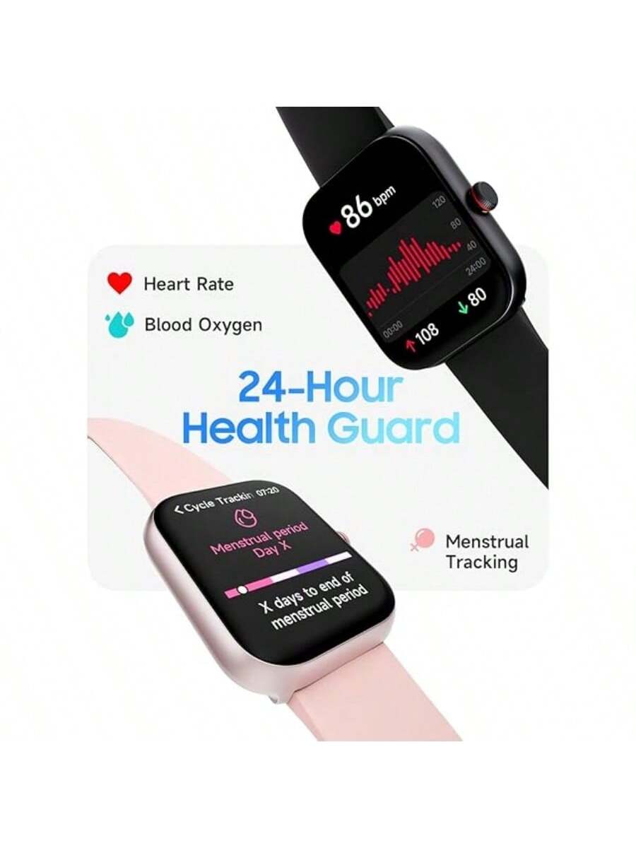 Smart Watch For Women, Alexa Built-In, Answer/Make Calls, 1.91" HD Screen Fitness Watch, IP68 Waterproof, 100 Sports, Heart Rate Monitor, Sleep Tracker, Smartwatch Compatible Android IOS