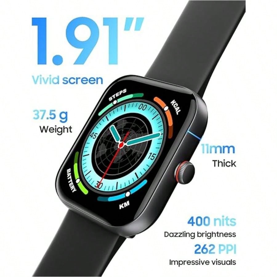 Smart Watch For Women, Alexa Built-In, Answer/Make Calls, 1.91" HD Screen Fitness Watch, IP68 Waterproof, 100 Sports, Heart Rate Monitor, Sleep Tracker, Smartwatch Compatible Android IOS