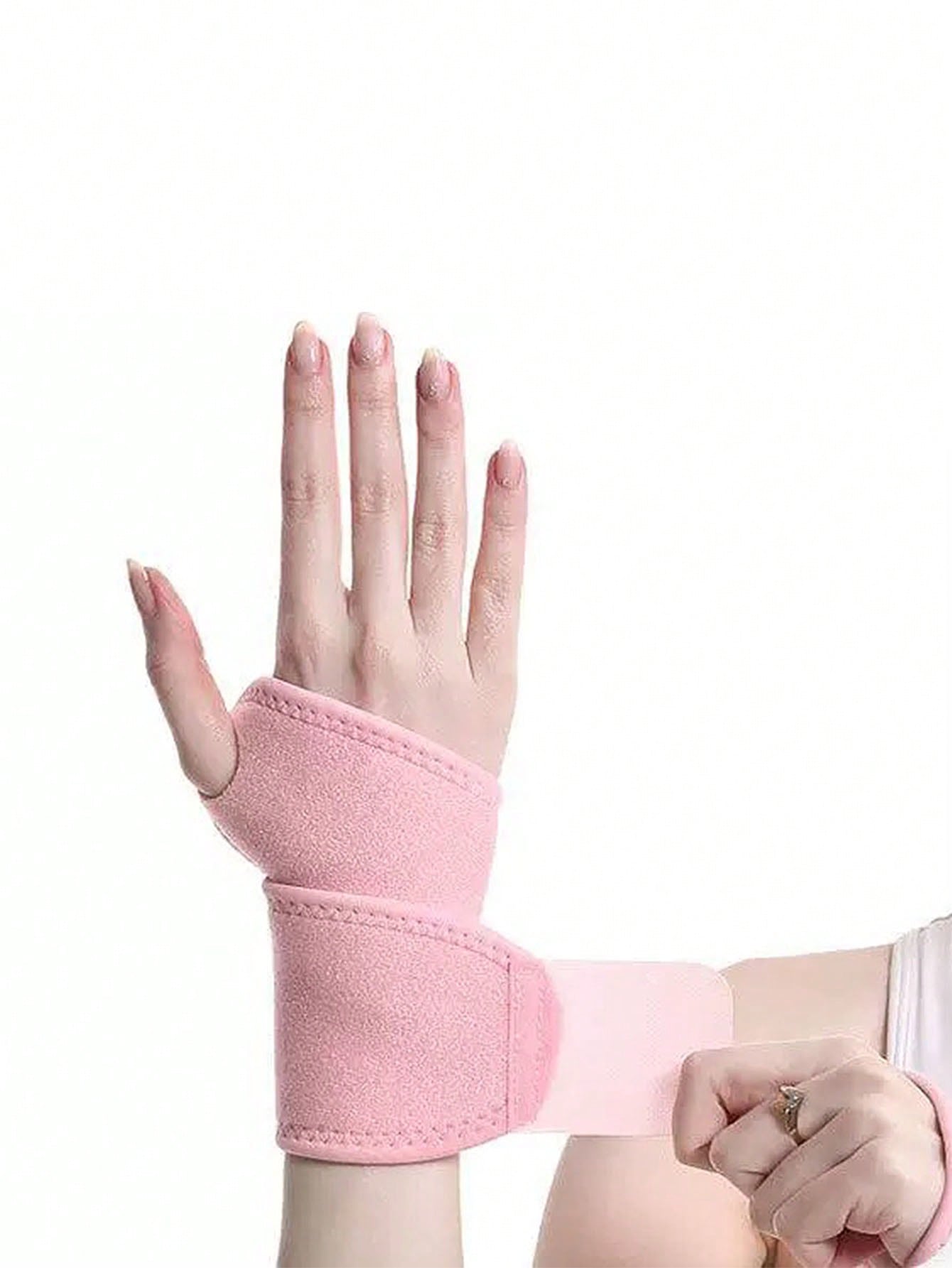 Fitness Wrist Wraps, Adjustable Wrap-Around Wrist Brace, Hand Wrist Support For Sports, Badminton Equipment