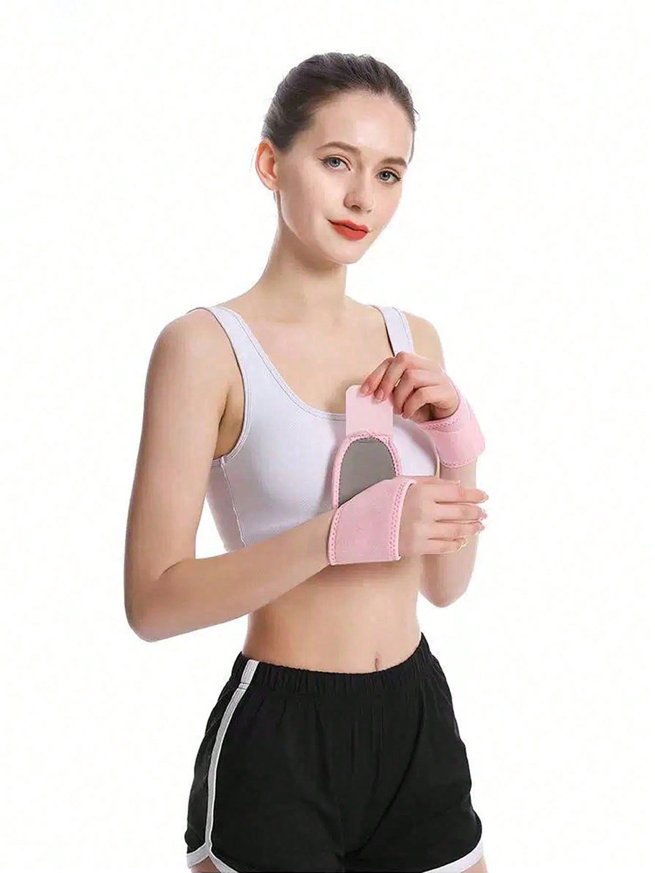 Fitness Wrist Wraps, Adjustable Wrap-Around Wrist Brace, Hand Wrist Support For Sports, Badminton Equipment