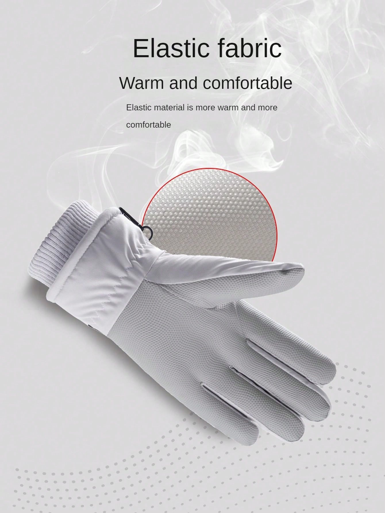 1 Pair Winter Ski Gloves, Touchscreen, Waterproof, Warm