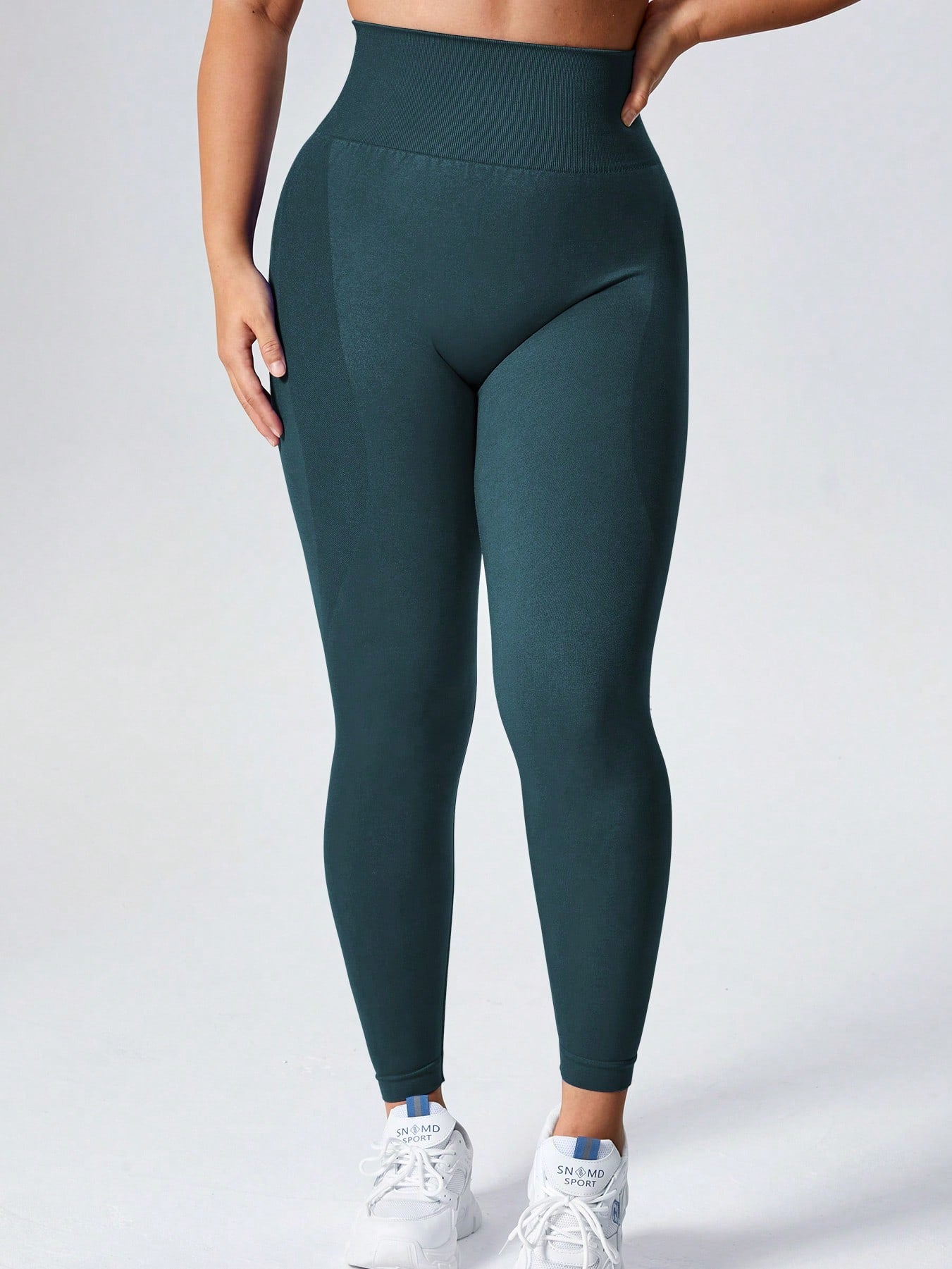VOYJOY Women Seamless Workout Leggings Gym High Waist Smile Contour Yoga Pants