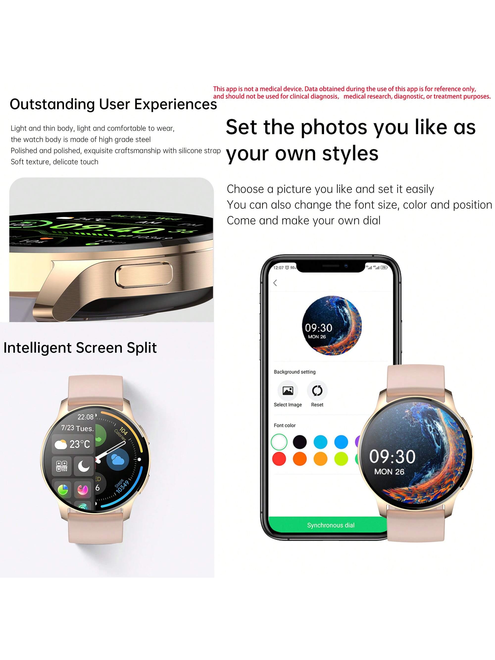 FITCXJX Smart Watch For Men, Smart Fitness Watch For Women, Call Integration, Multi Sports Modes,Wireless Call Smart Watch For Android And For IPhone, Fitness Tracker, Sleep Monitoring,Step Caloric,Call Information Prompt, Multi-Function Smart Watch
