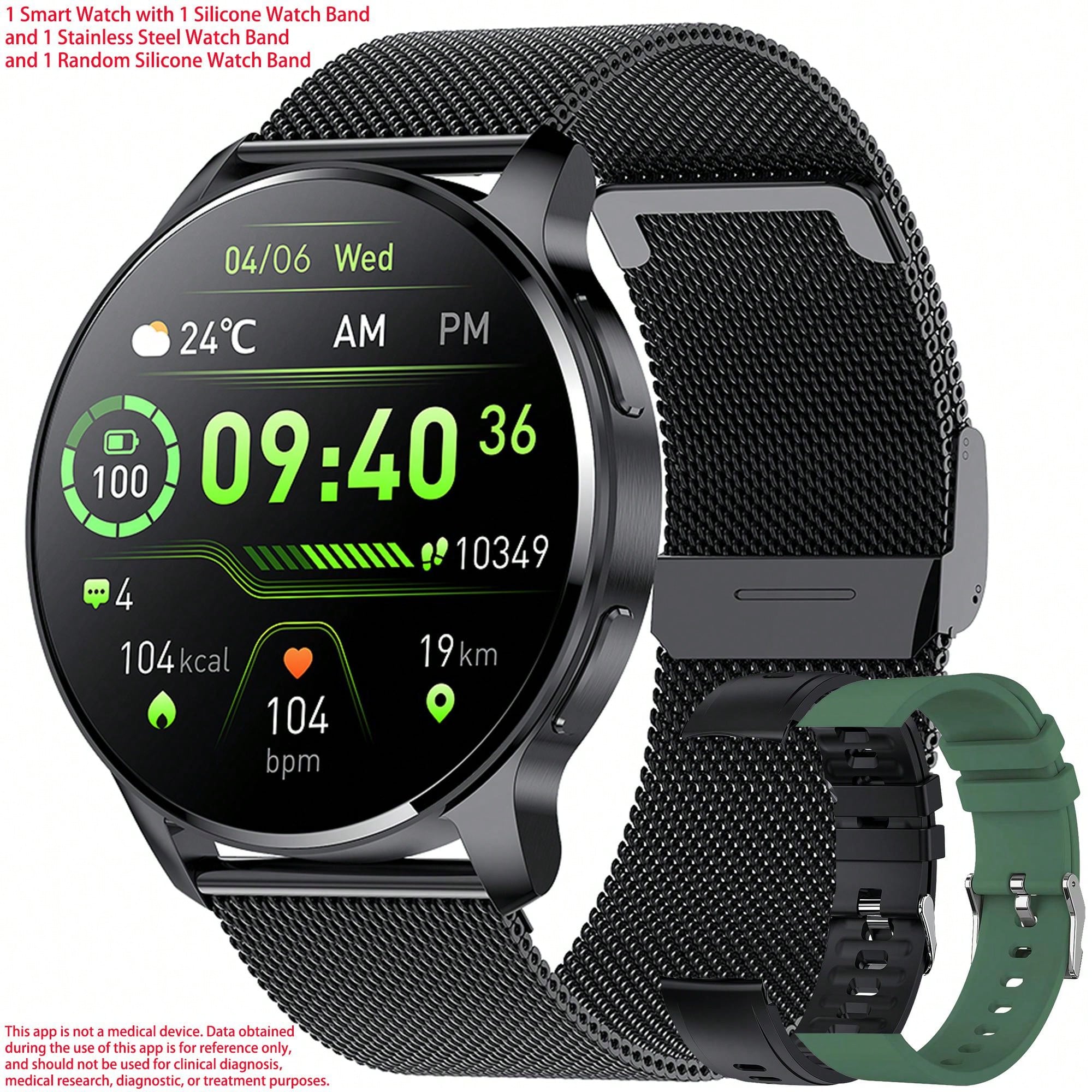 FITCXJX Smart Watch For Men, Smart Fitness Watch For Women, Call Integration, Multi Sports Modes,Wireless Call Smart Watch For Android And For IPhone, Fitness Tracker, Sleep Monitoring,Step Caloric,Call Information Prompt, Multi-Function Smart Watch