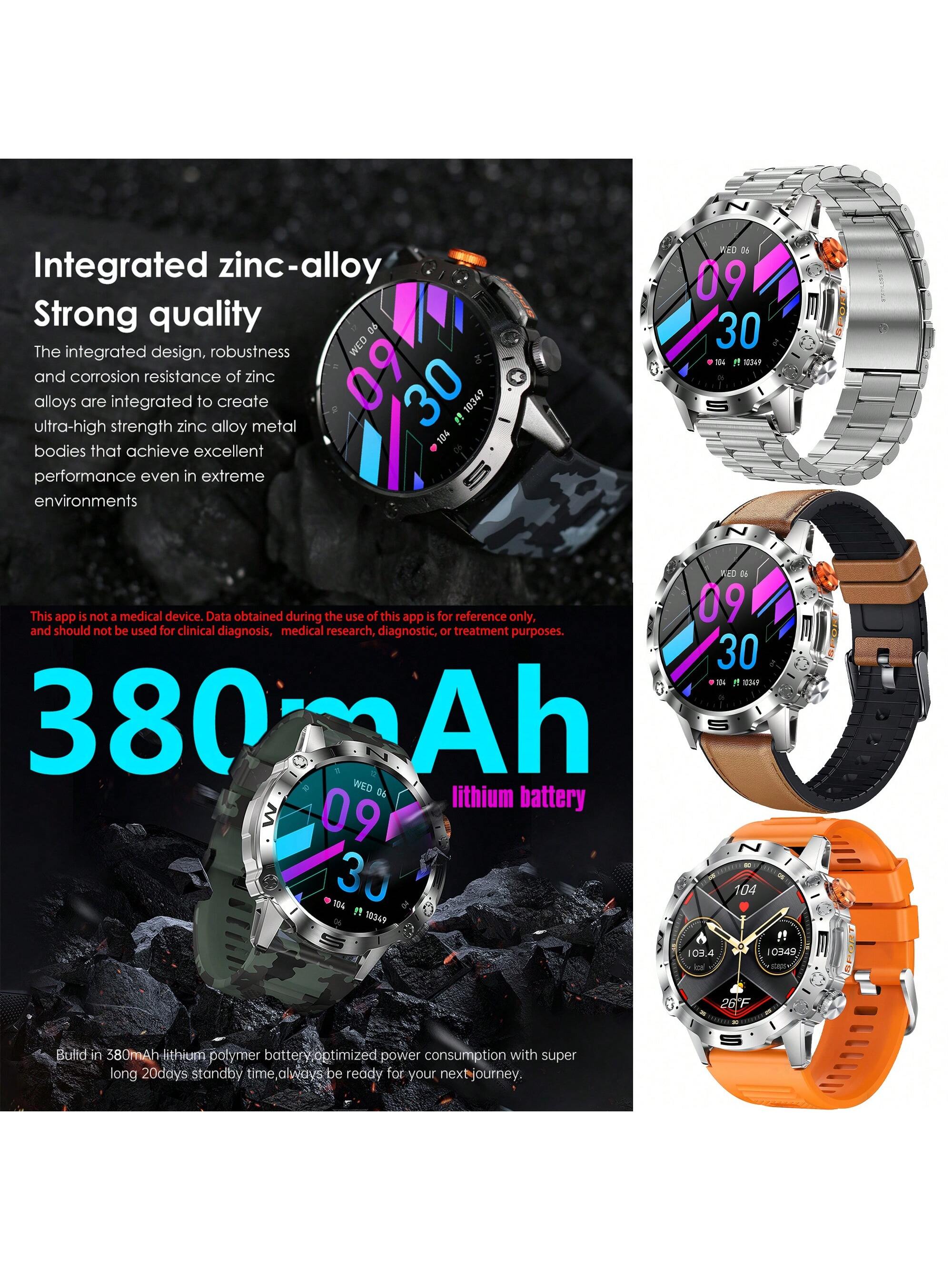 SGDDFIT Smart Watch For Men, Smart Fitness Watch For Women, Call Integration, Multi Sports Modes,Wireless Call Smart Watch For Android And For IPhone, Fitness Tracker, Sleep Monitoring,Step Caloric,Call Information Prompt, Multi-Function Smart Watch