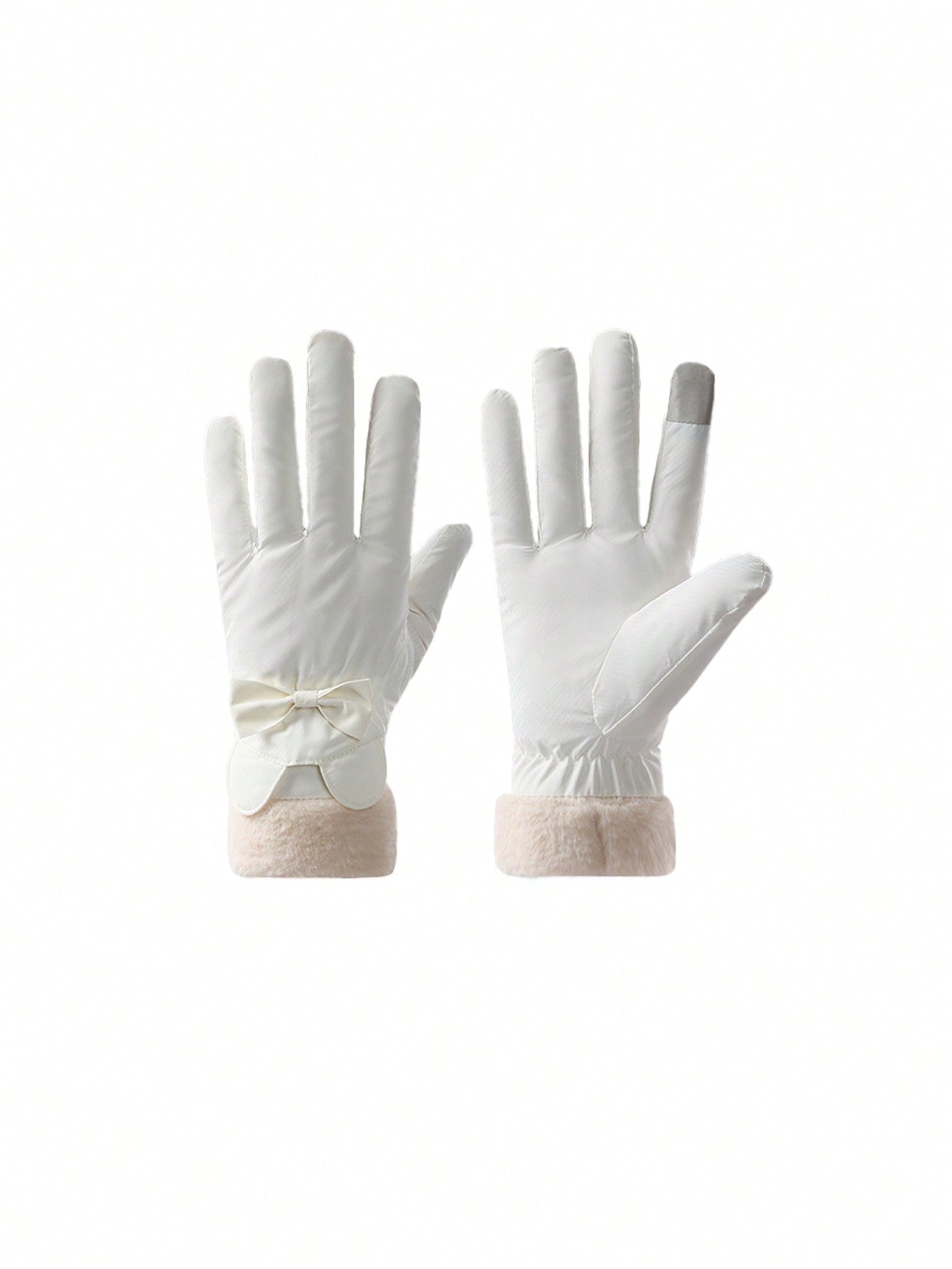 1 Pair Women Winter Warm Gloves, Waterproof