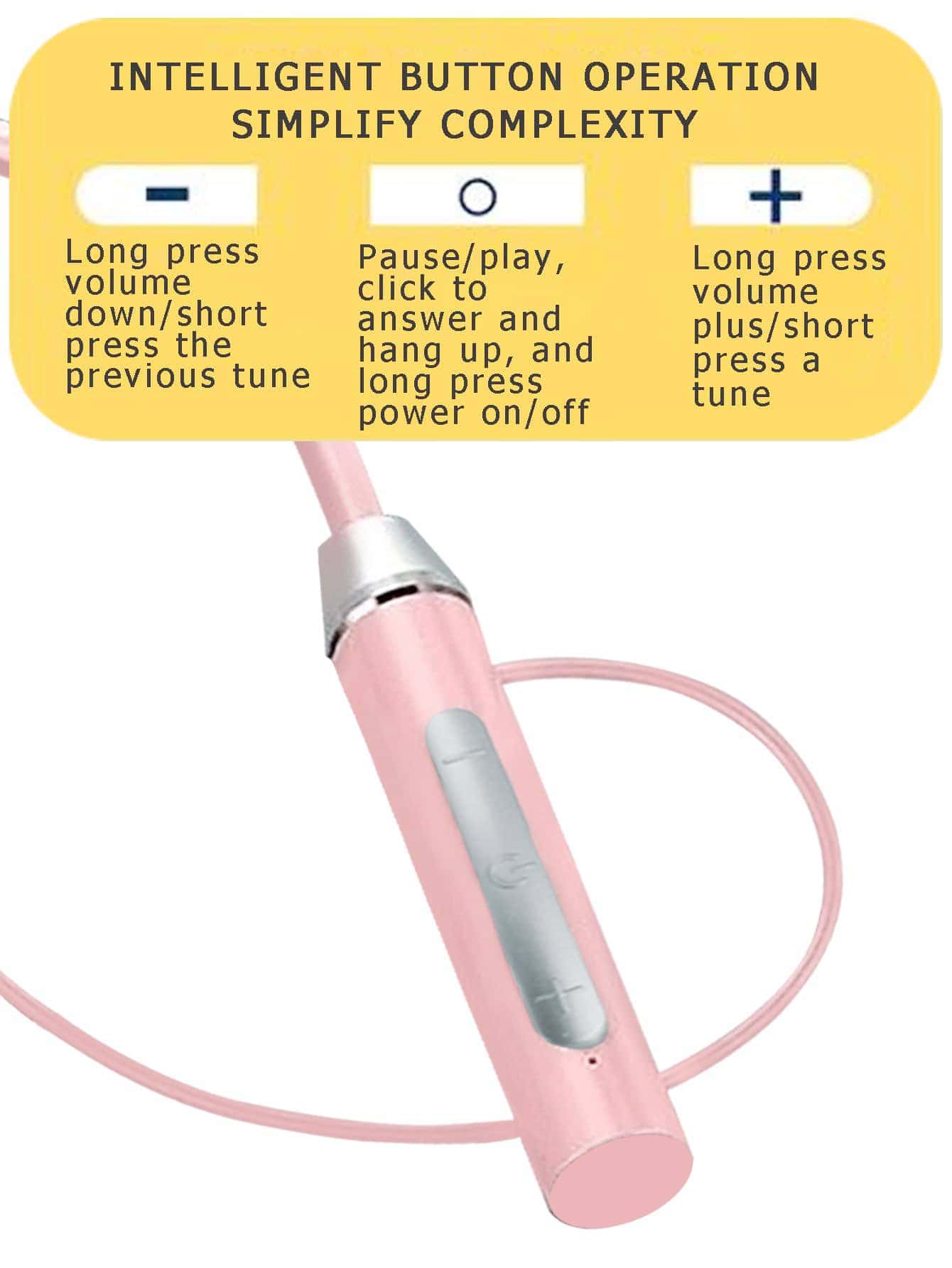 1pc Unisex Magnetic High Battery Life Bluetooth Earphones