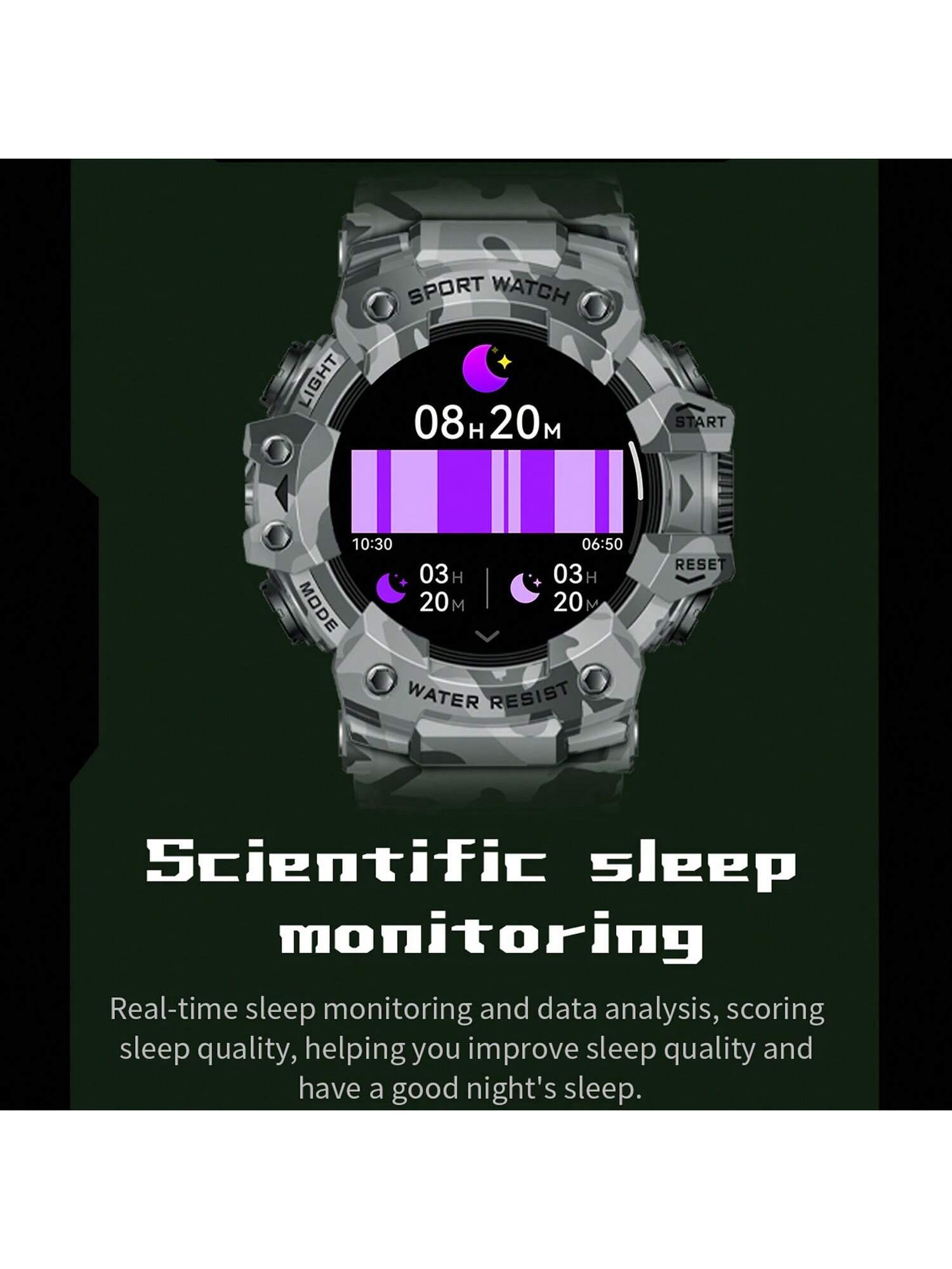 FERTO Men's Smart Watches(Answer/Maker Calls),Sports Watches With Compass ,Pedometer, Lighting Function 100 Sport Modes Fitness Tracker With IP67 Waterproof Sleep Monitor Activity Tracker And Sport Watch For Android IOS