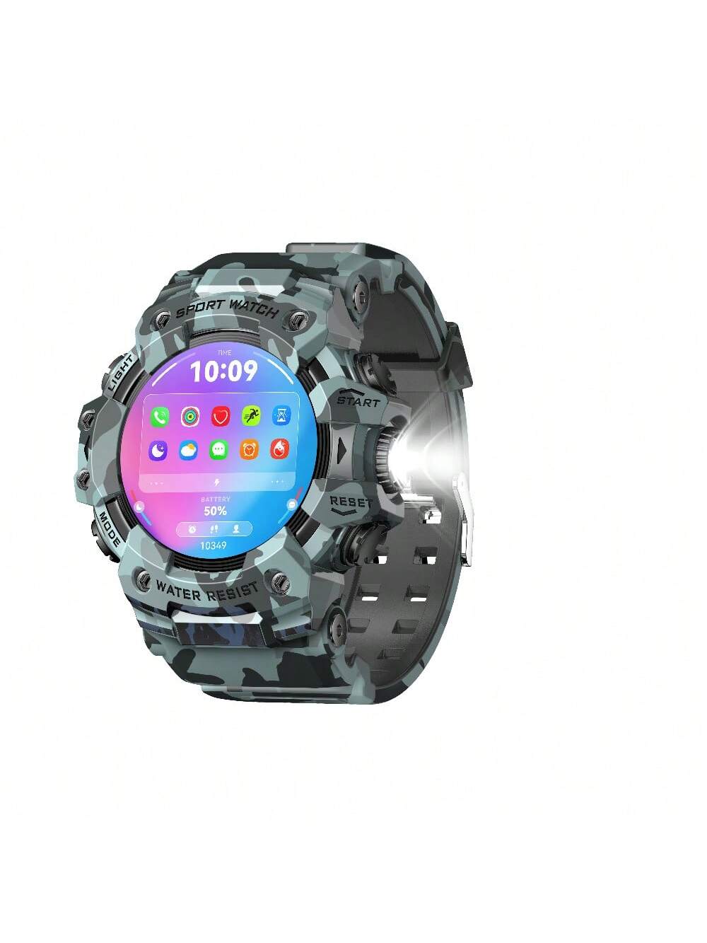 FERTO Men's Smart Watches(Answer/Maker Calls),Sports Watches With Compass ,Pedometer, Lighting Function 100 Sport Modes Fitness Tracker With IP67 Waterproof Sleep Monitor Activity Tracker And Sport Watch For Android IOS