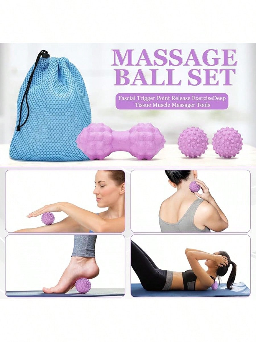 Yoga Wheel 12 In 1 Set With Back Roller For Pain Relief