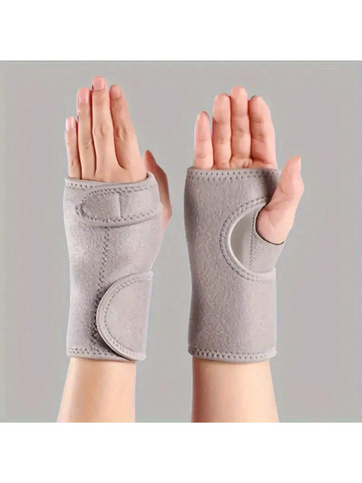 1 Pair Adjustable Breathable 11.8 Inch Wrist Support Braces With Splint For Carpal Tunnel Wrist Stabilization