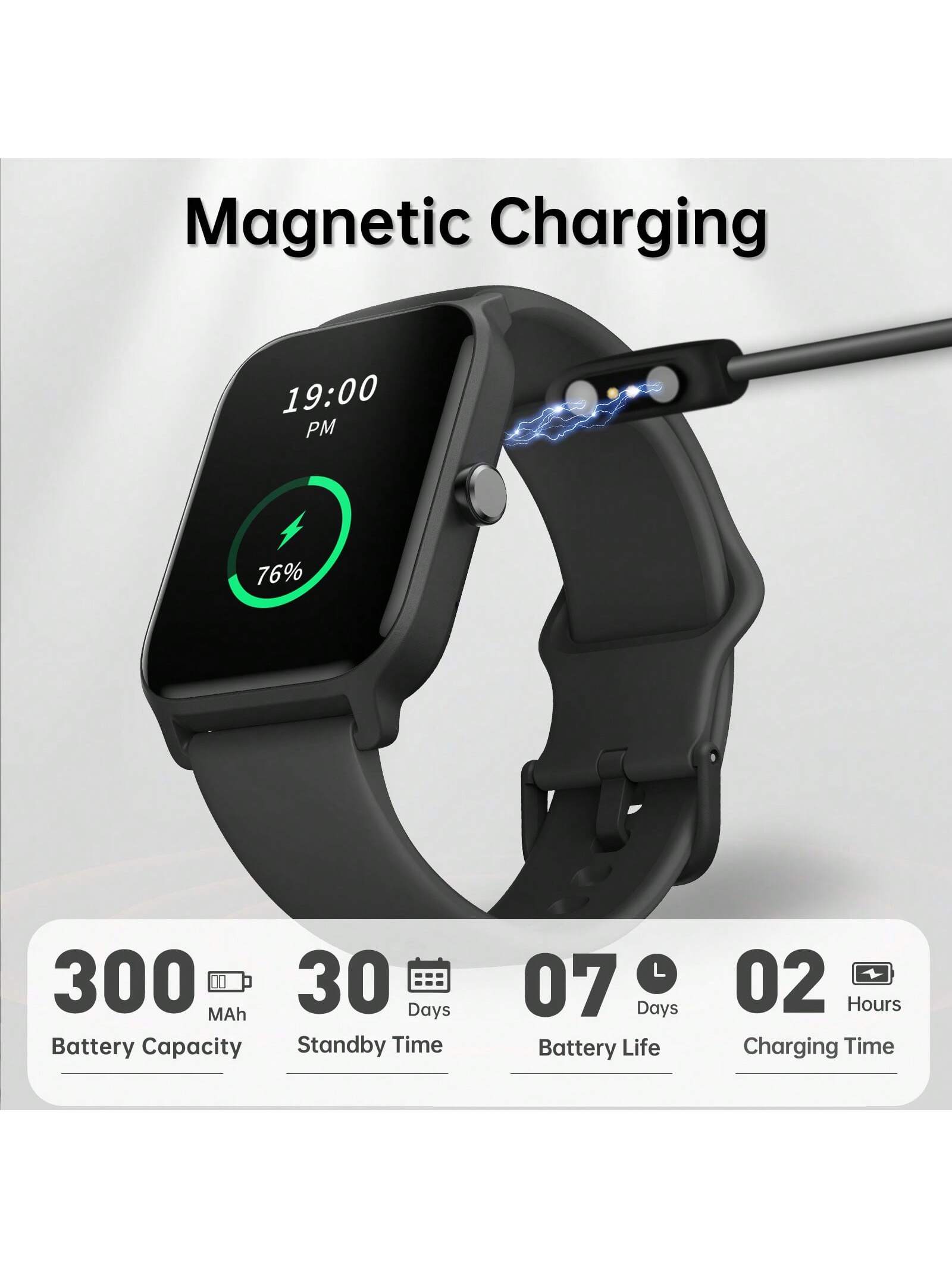 Faweio Smart Watch For Men Women, Answer Make Call, Alexa Built-In, 1.8" Touch Screen Fitness Tracker For Iphone Android With 100 Sport Modes,Sleep Monitor, IP68 Waterproof Watch