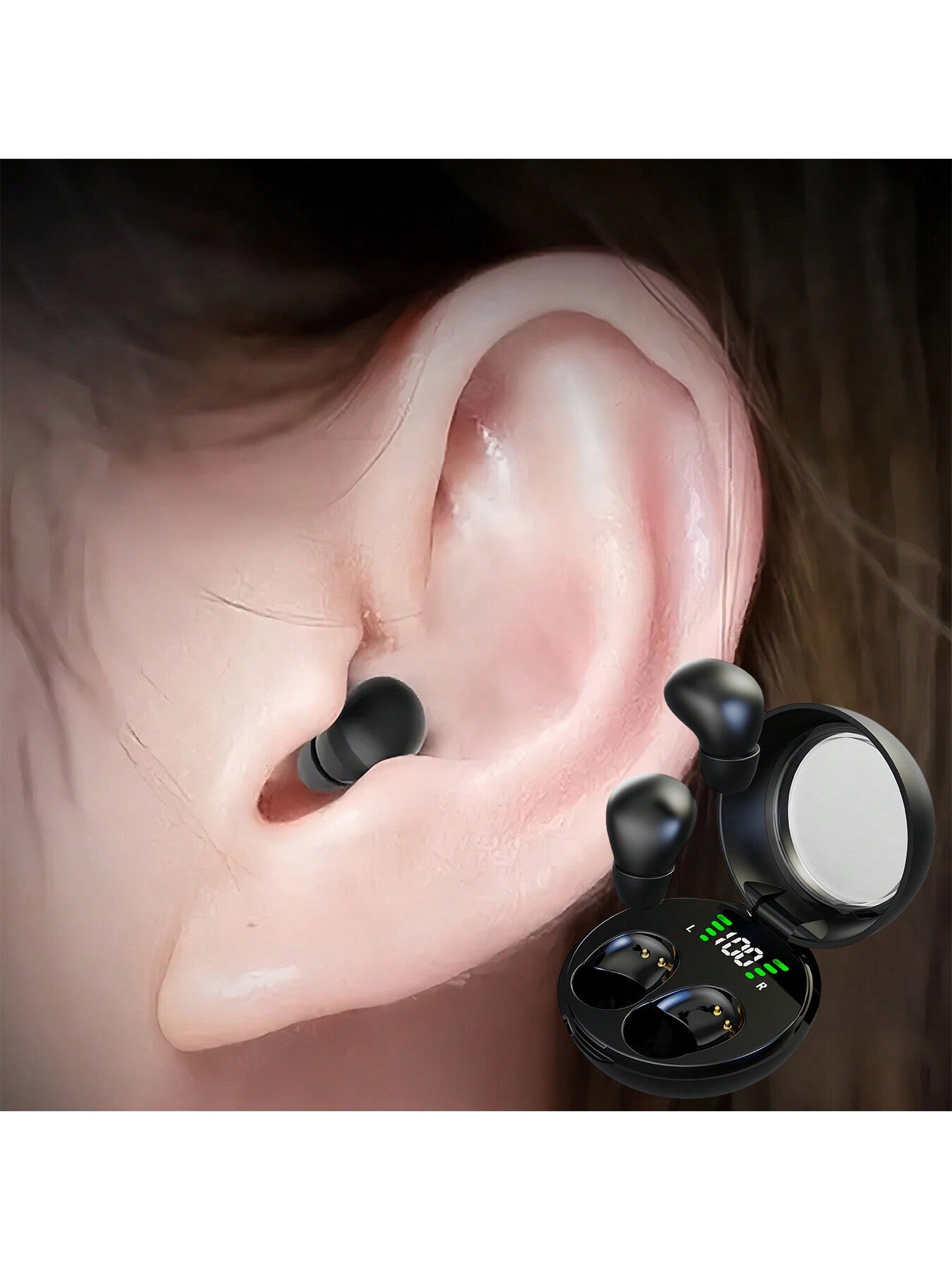 True Wireless Earbuds - Ultra-Compact, Sleep-Friendly, Noise-Cancelling, Long Battery Life - Perfect For Sports