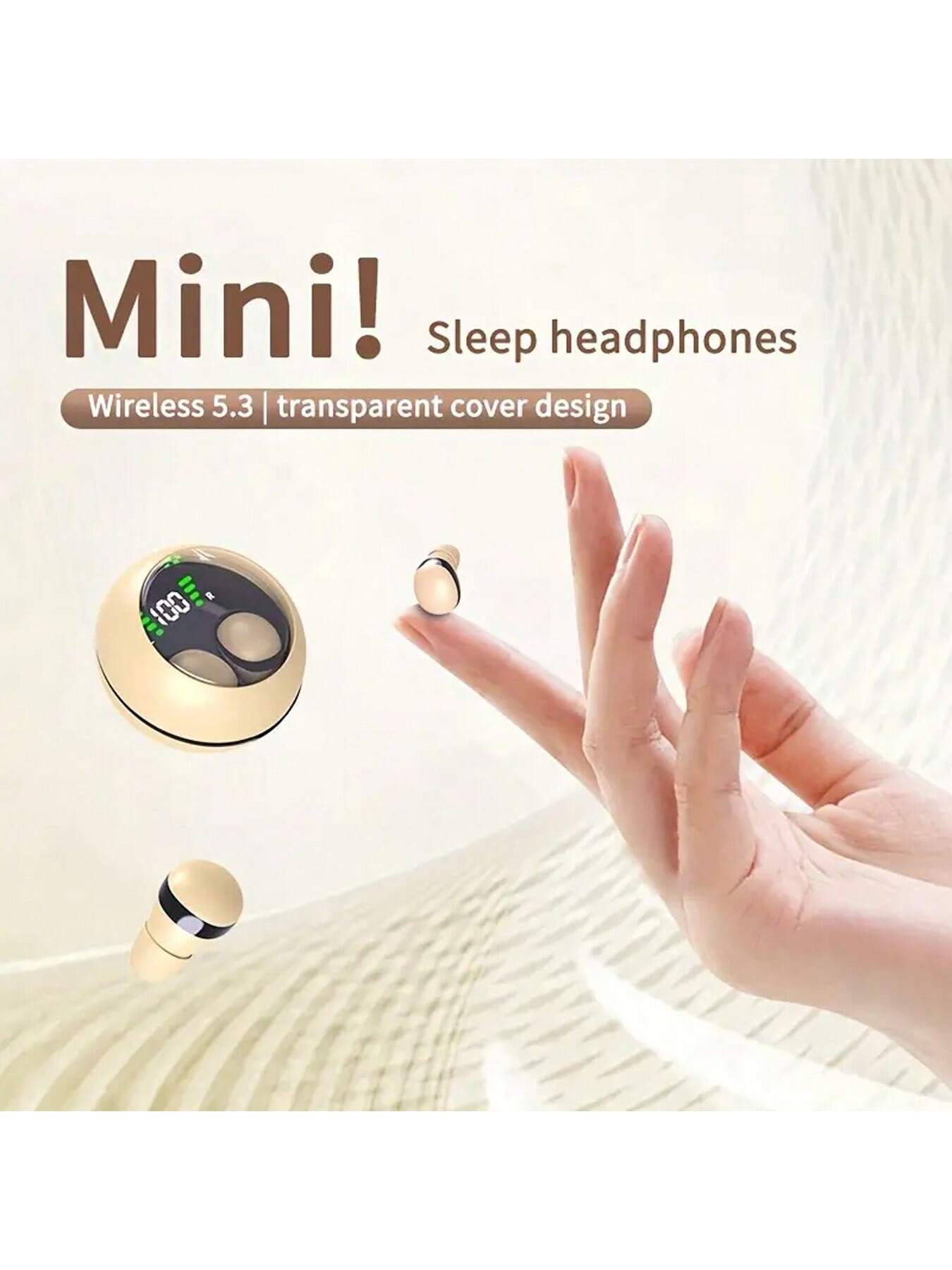 True Wireless Earbuds - Ultra-Compact, Sleep-Friendly, Noise-Cancelling, Long Battery Life - Perfect For Sports