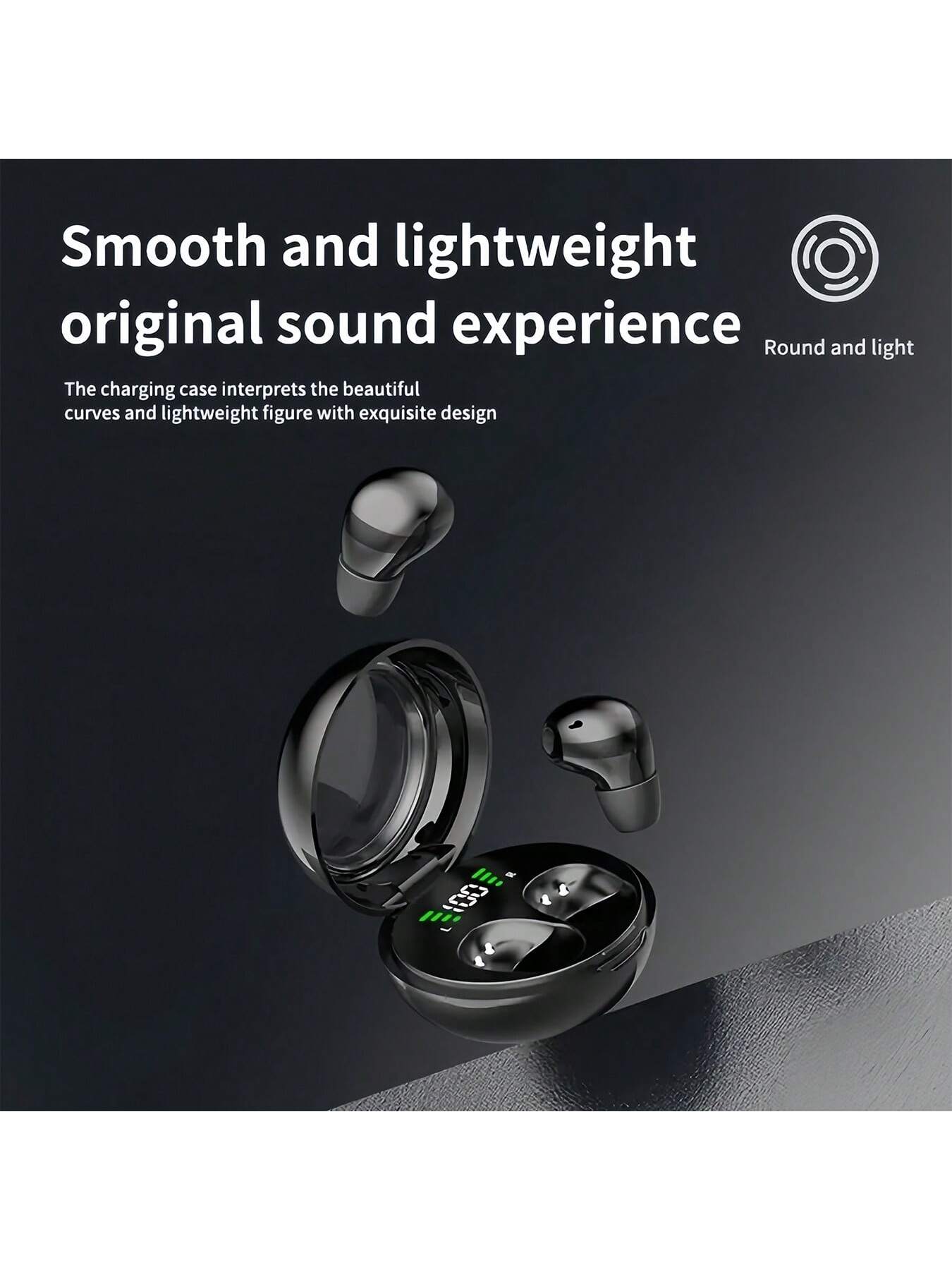 True Wireless Earbuds - Ultra-Compact, Sleep-Friendly, Noise-Cancelling, Long Battery Life - Perfect For Sports