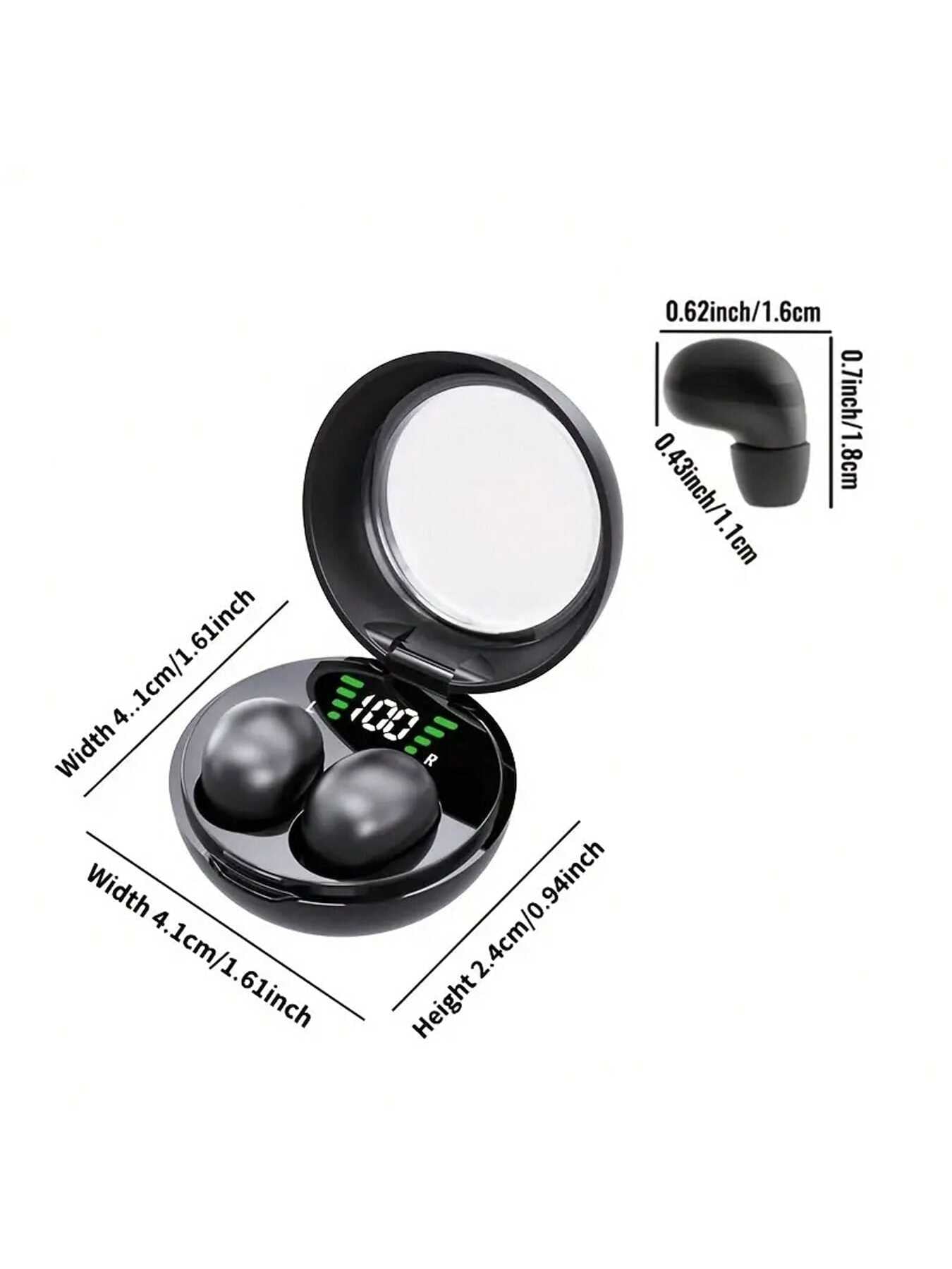 True Wireless Earbuds - Ultra-Compact, Sleep-Friendly, Noise-Cancelling, Long Battery Life - Perfect For Sports