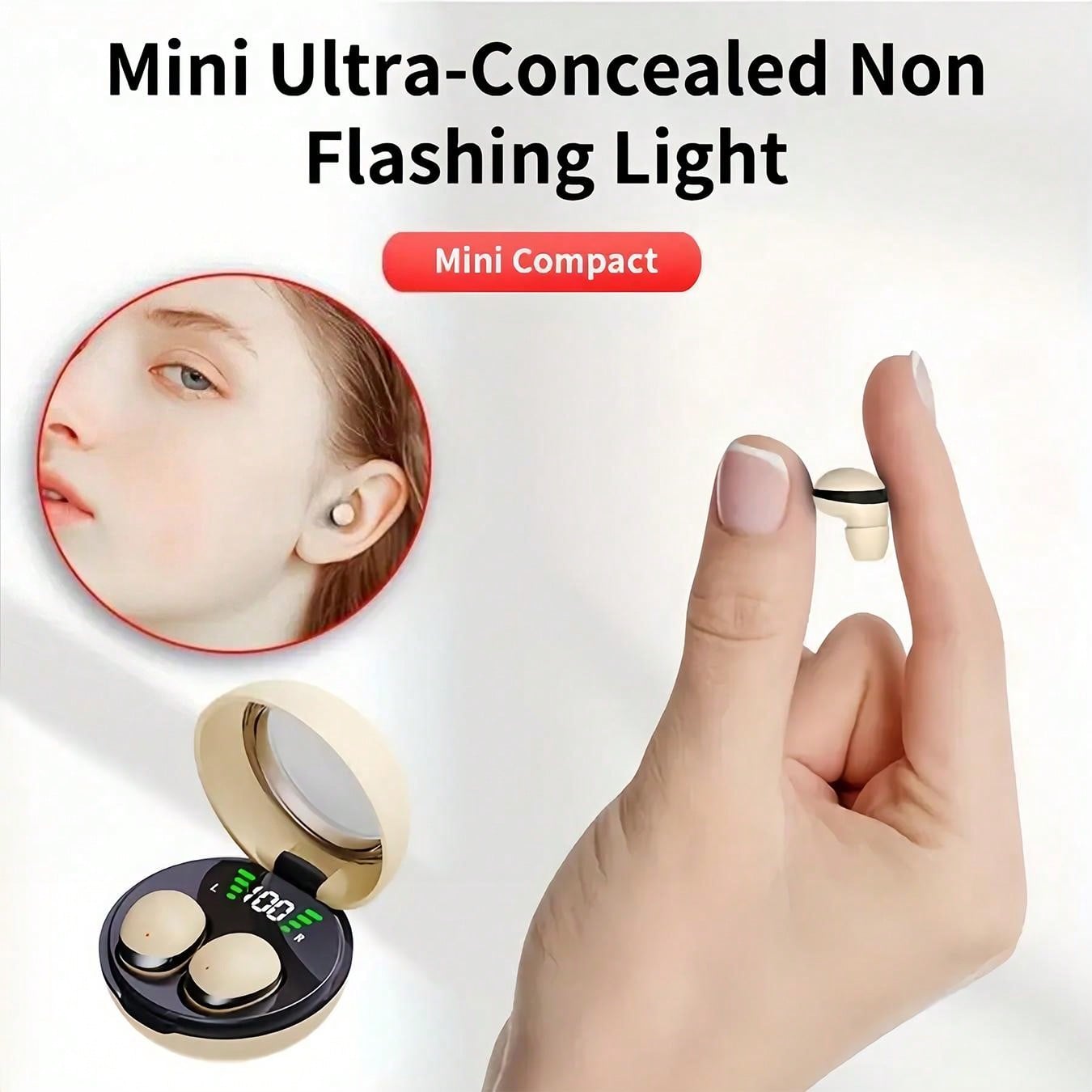 True Wireless Earbuds - Ultra-Compact, Sleep-Friendly, Noise-Cancelling, Long Battery Life - Perfect For Sports