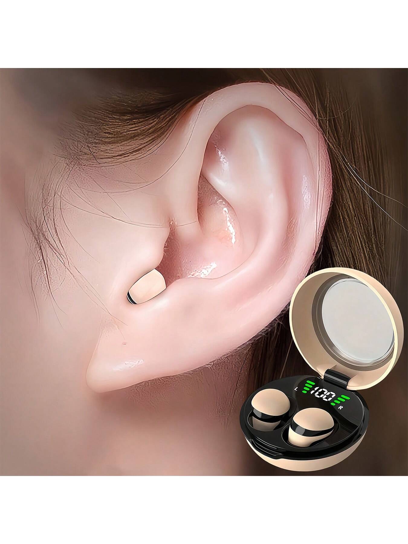 True Wireless Earbuds - Ultra-Compact, Sleep-Friendly, Noise-Cancelling, Long Battery Life - Perfect For Sports