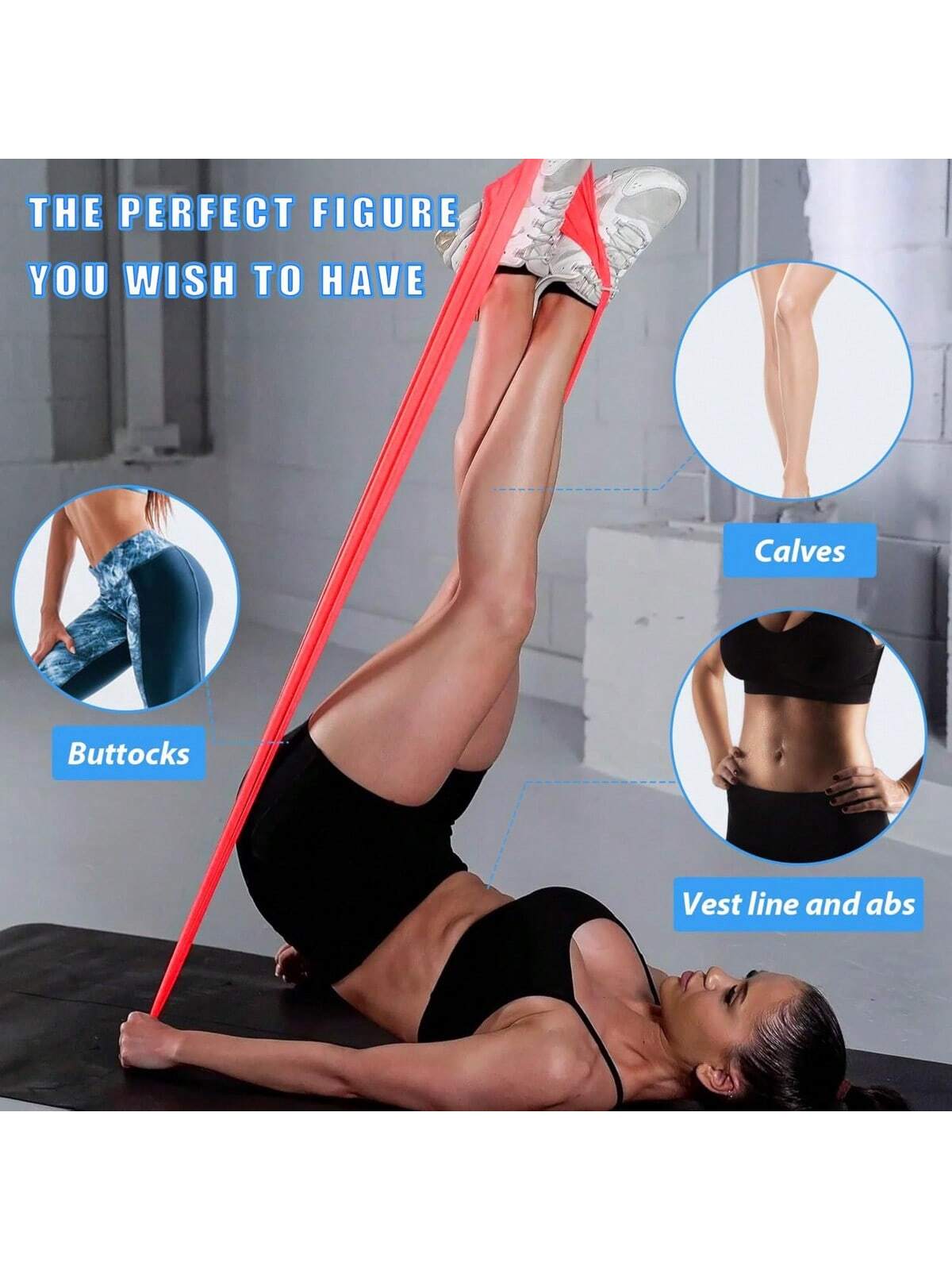Yoga Sport Resistance Bands Pilates Training Fitness Exercise Home Gym Elastic Rope Band Natural Rubber Latex Yoga Accessories