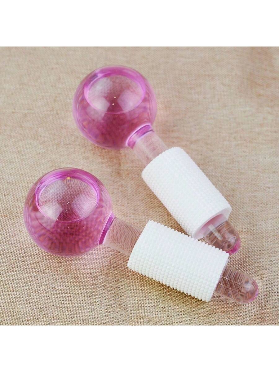 1pc Beauty Ice Wave Ball Vibration Facial Massager