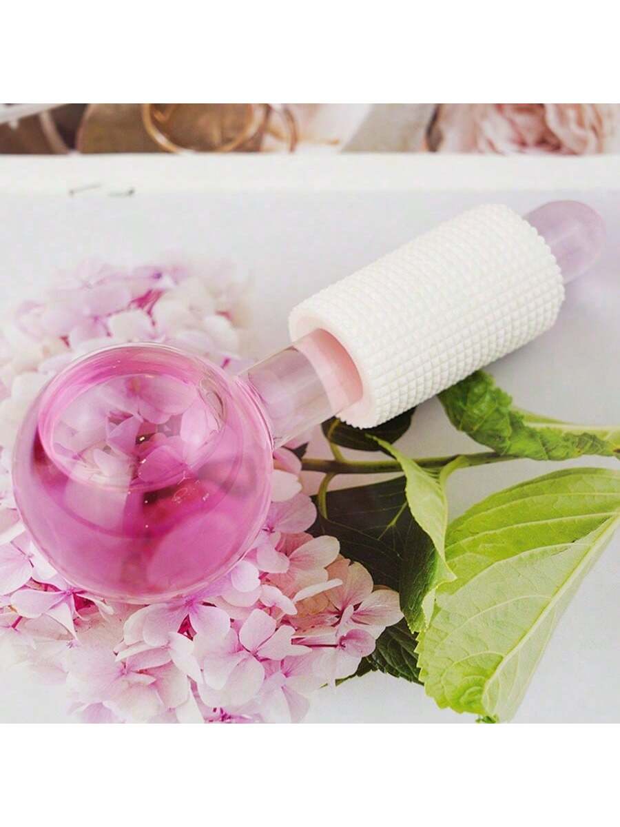 1pc Beauty Ice Wave Ball Vibration Facial Massager