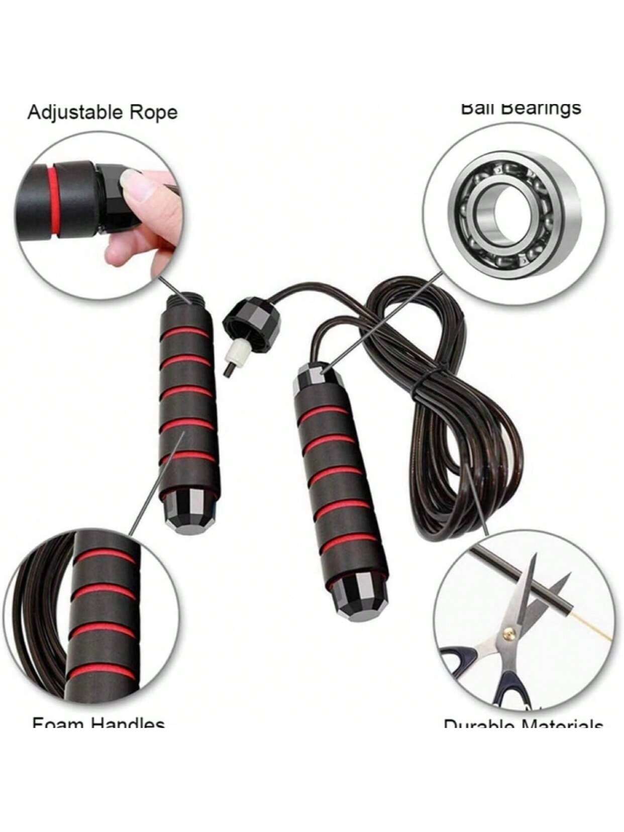 2pcs Professional Steel Wire Jump Rope For Adults - Ideal For Indoor/Outdoor Sports, Fitness Training, And Weight Loss - Lightweight 2.8 Meters Long For Effective Cardio And Weight Loss Training