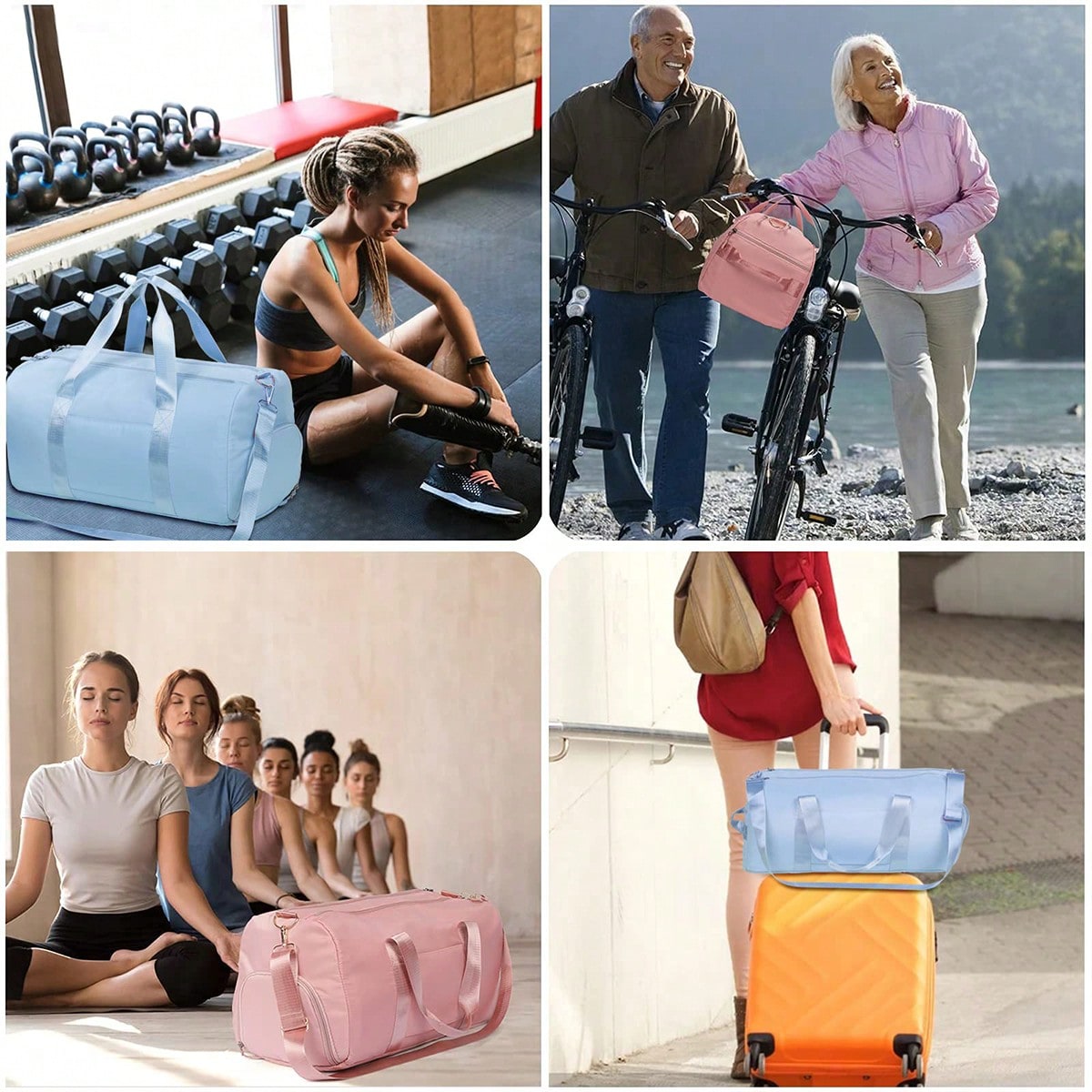 1pc Women Sports Gym Bag, Wet