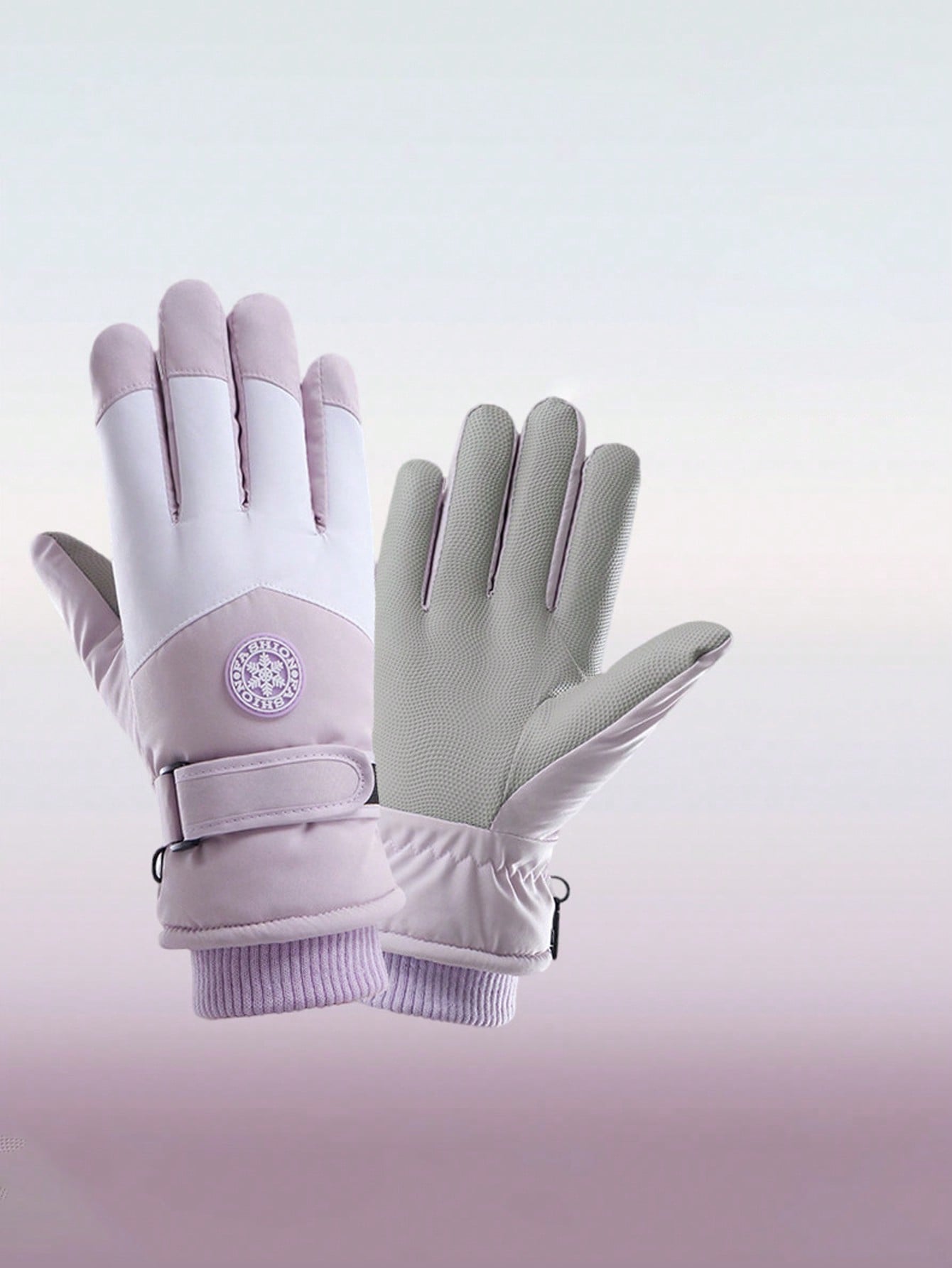 1 Pair Winter Ski Gloves, Touchscreen, Waterproof, Warm