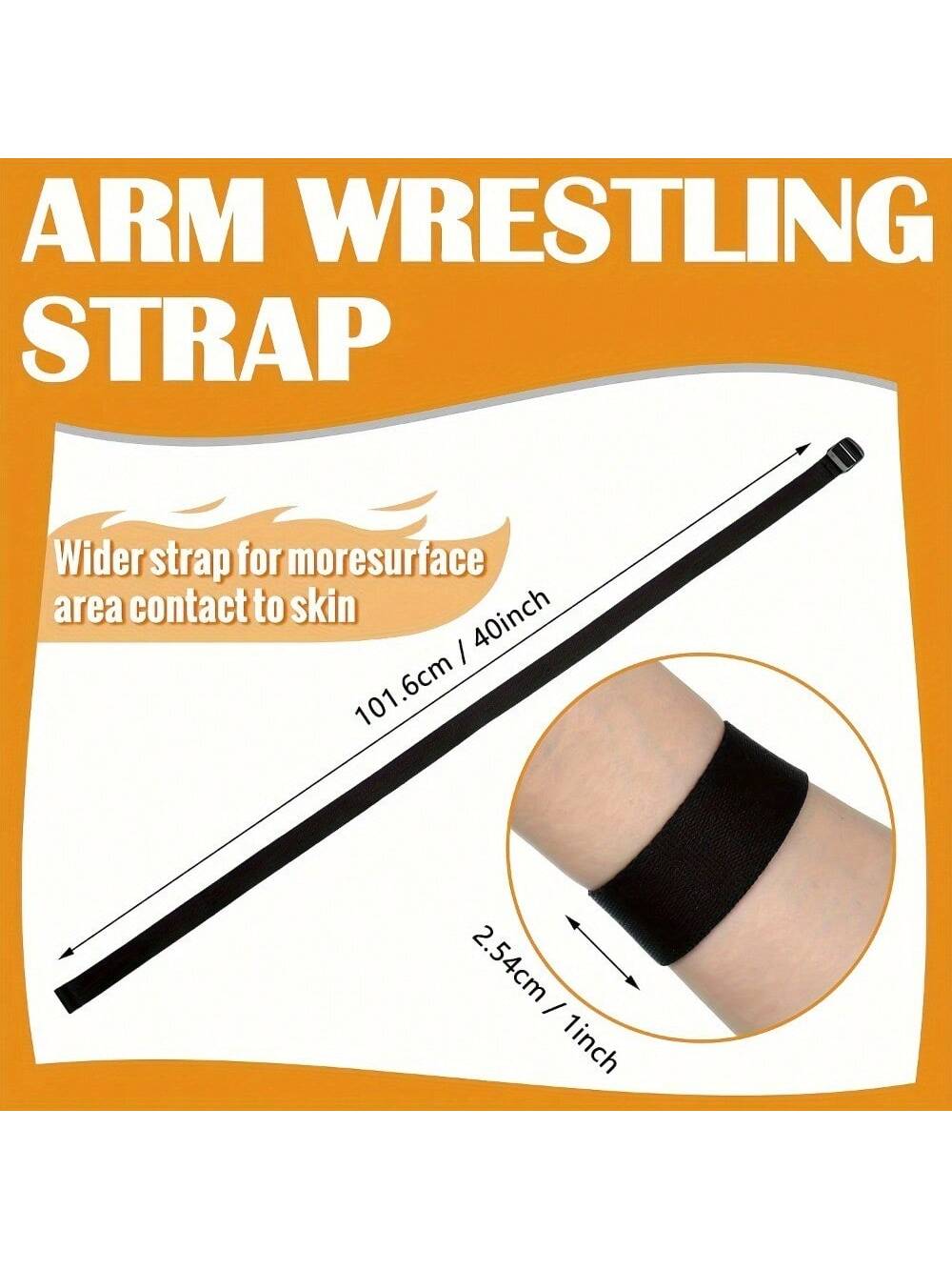 1 Pc Universal Nylon Wrist Support Strap, Non-Slip Grip For Arm Wrestling, 40 Inch Length