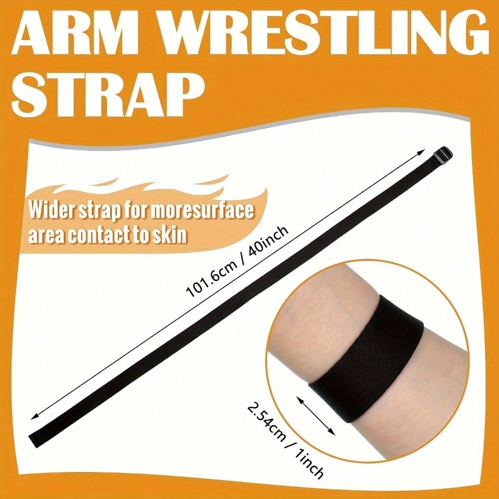 1 Pc Universal Nylon Wrist Support Strap, Non-Slip Grip For Arm Wrestling, 40 Inch Length