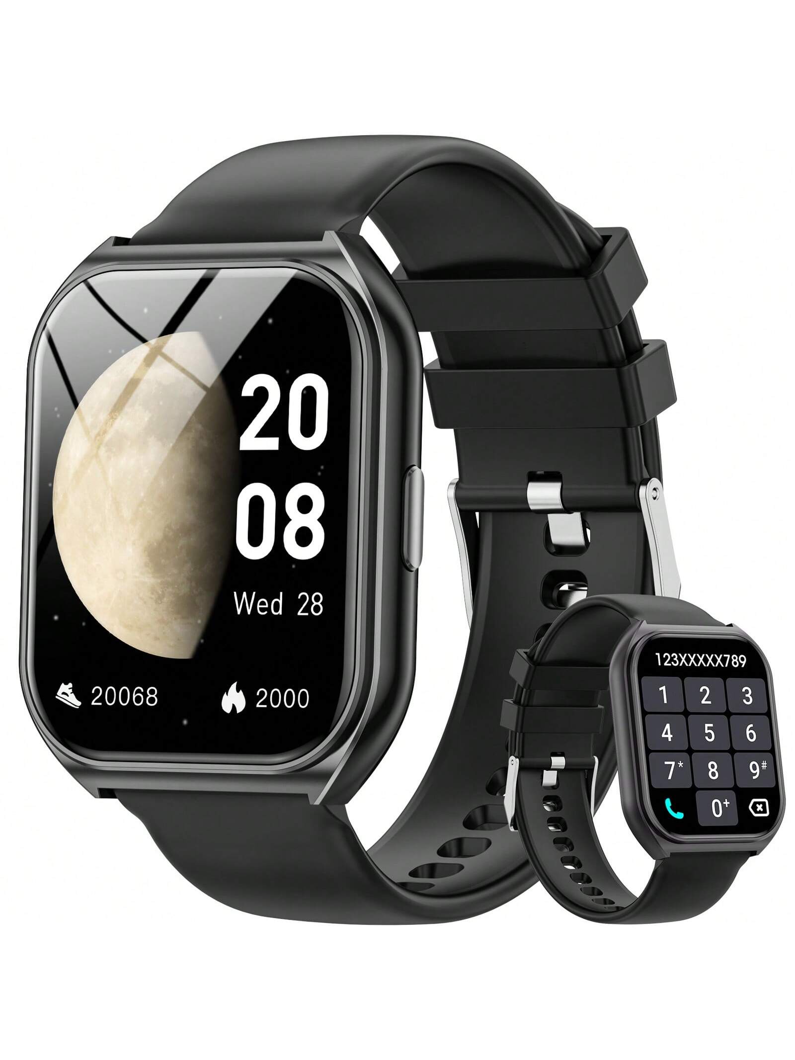 Smart Watch, 1.83 Inch HD Smartwatches For Men Women, (Answer/Make Calls), Fitness Tracker With 24 Sport Modes, Health Monitor Fitness Watch Calorie/Sleep Monitor Smartwatch For Android IOS
