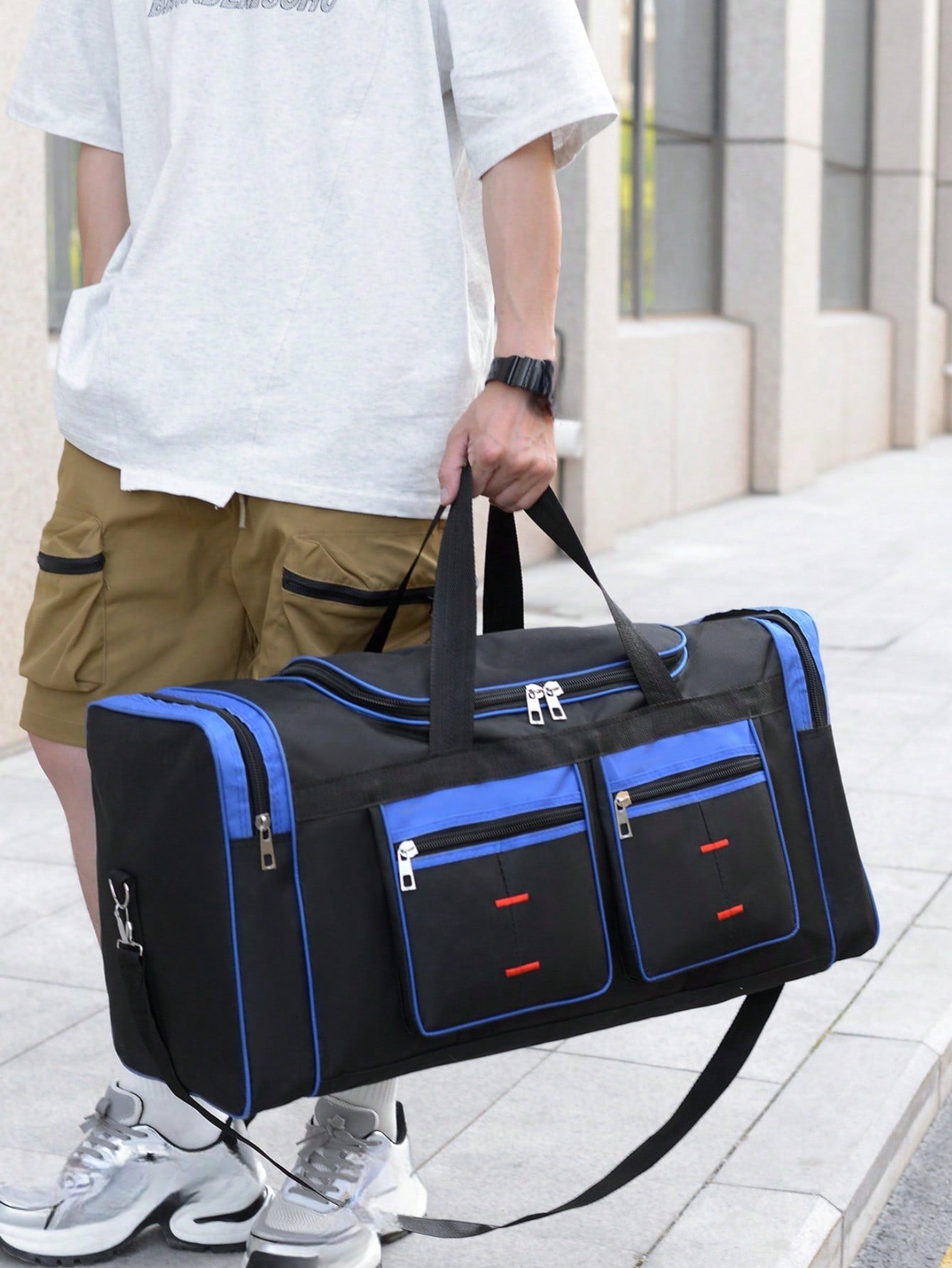 New Fashion Versatile Tote Bag, Casual Chic Niche Simple Lightweight Large Capacity Sports Gym Yoga Bag With Multiple Pockets, One Shoulder Handbag, Water-Resistant And Durable For Commute, Travel, Weekender