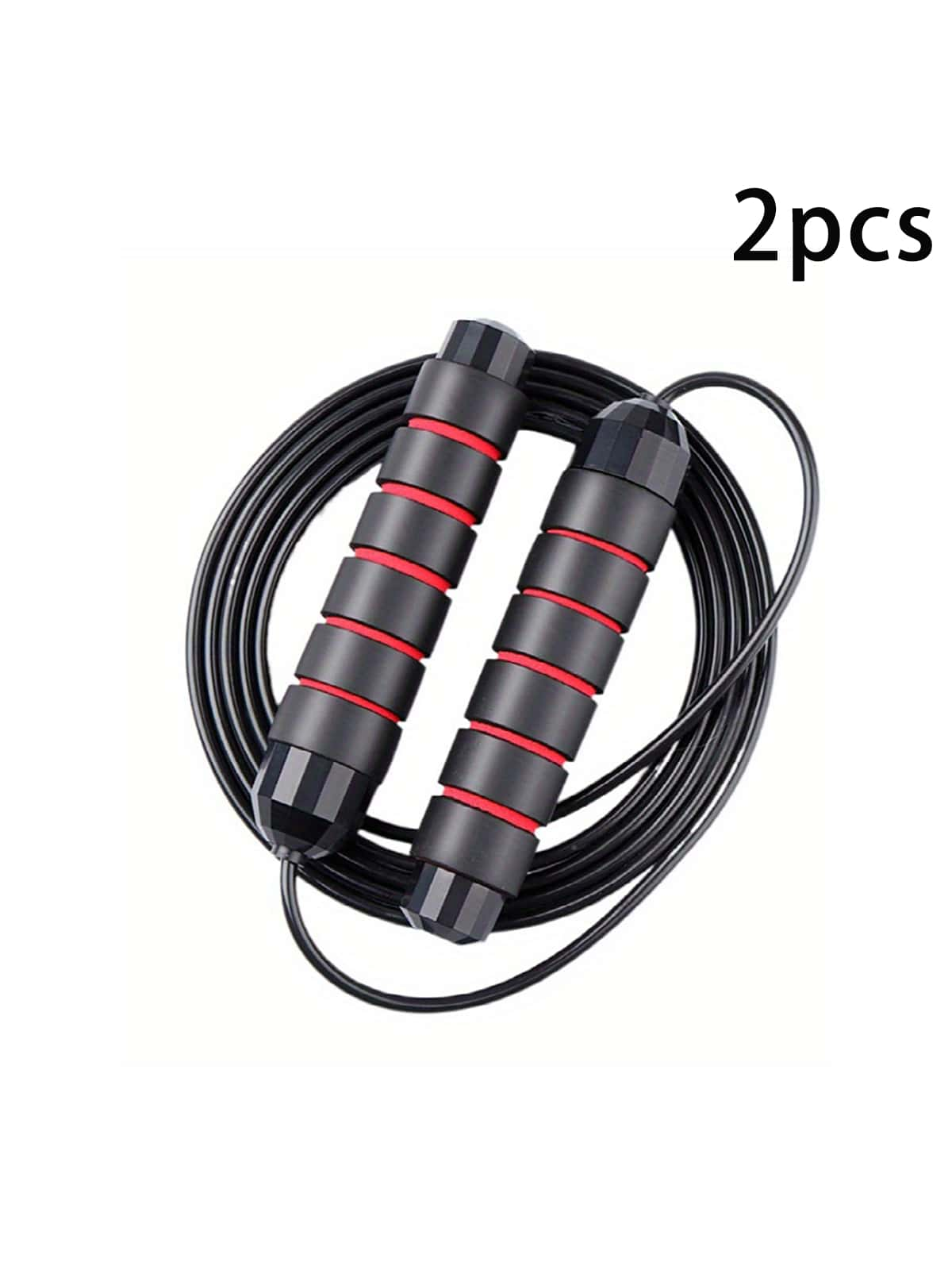 2pcs Professional Steel Wire Jump Rope For Adults - Ideal For Indoor/Outdoor Sports, Fitness Training, And Weight Loss - Lightweight 2.8 Meters Long For Effective Cardio And Weight Loss Training