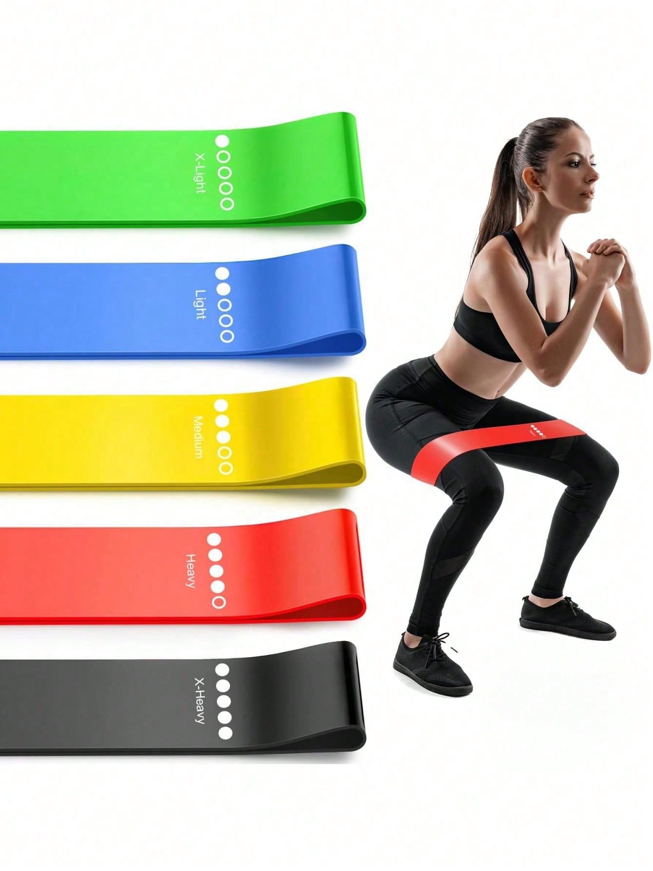 5pcs Yoga Workout Resistance Band