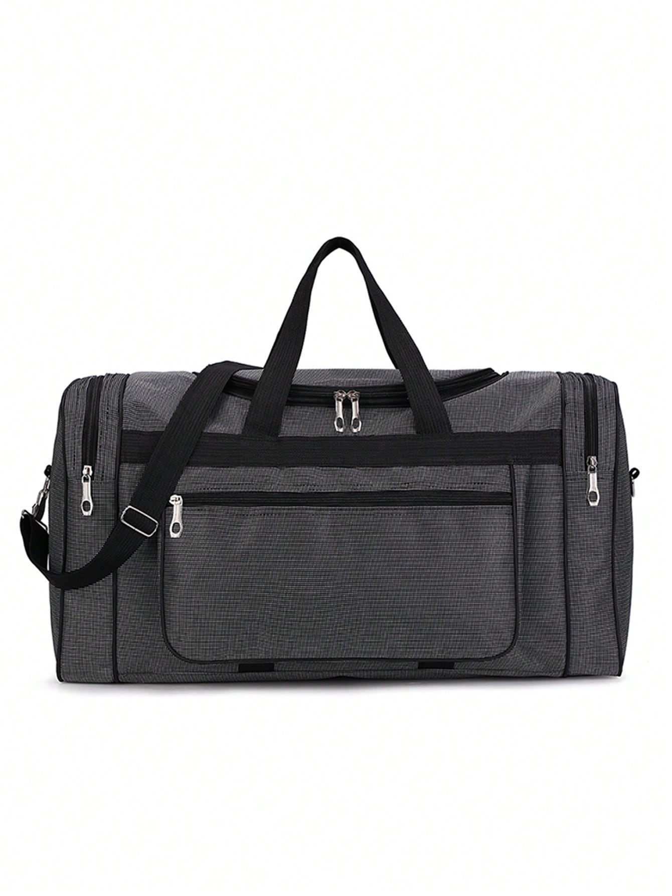 Large Capacity Unisex Duffel Bag, Simple Design Travel Handbag For Short Trip Overnight Luggage