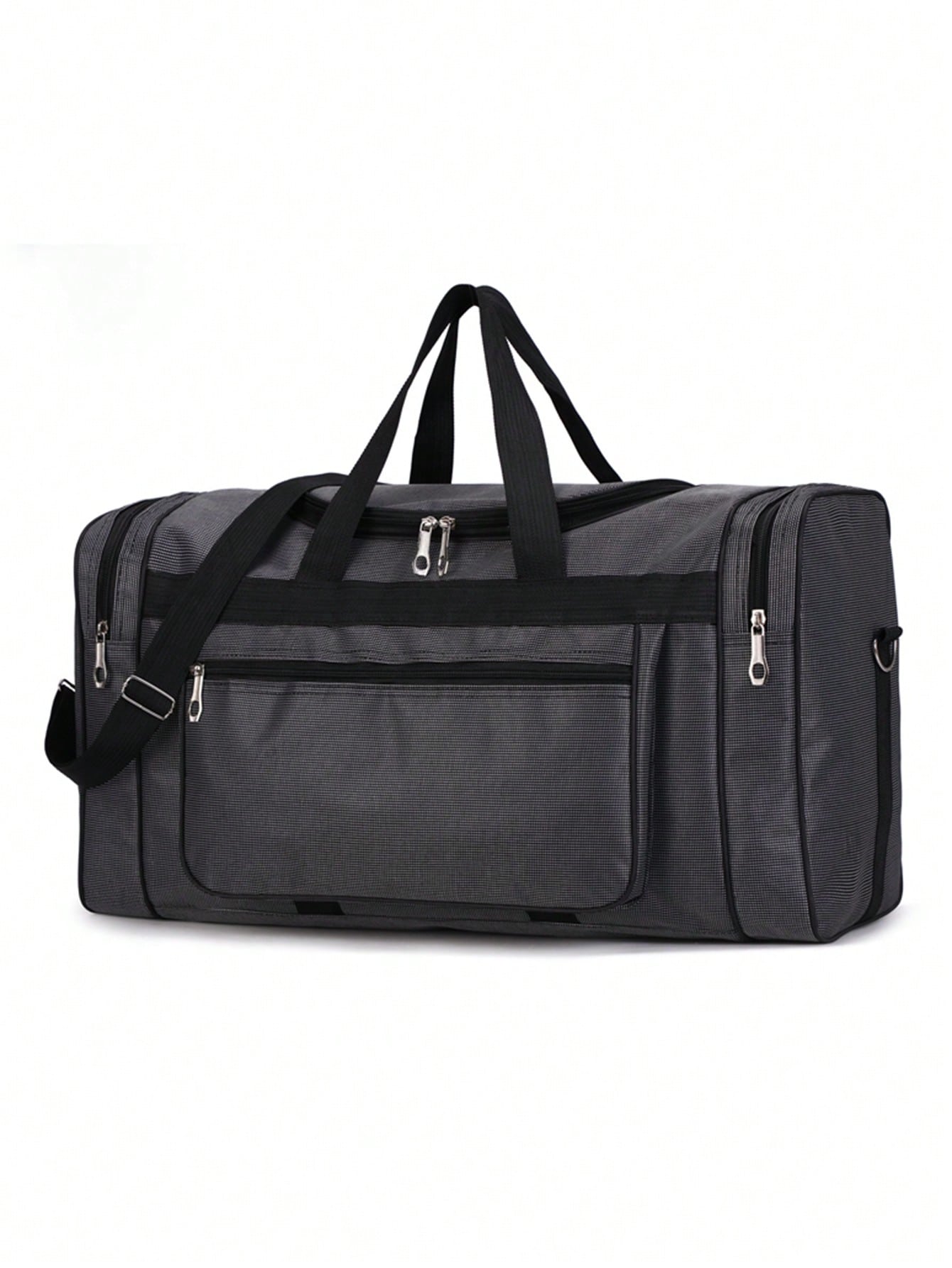 Large Capacity Unisex Duffel Bag, Simple Design Travel Handbag For Short Trip Overnight Luggage