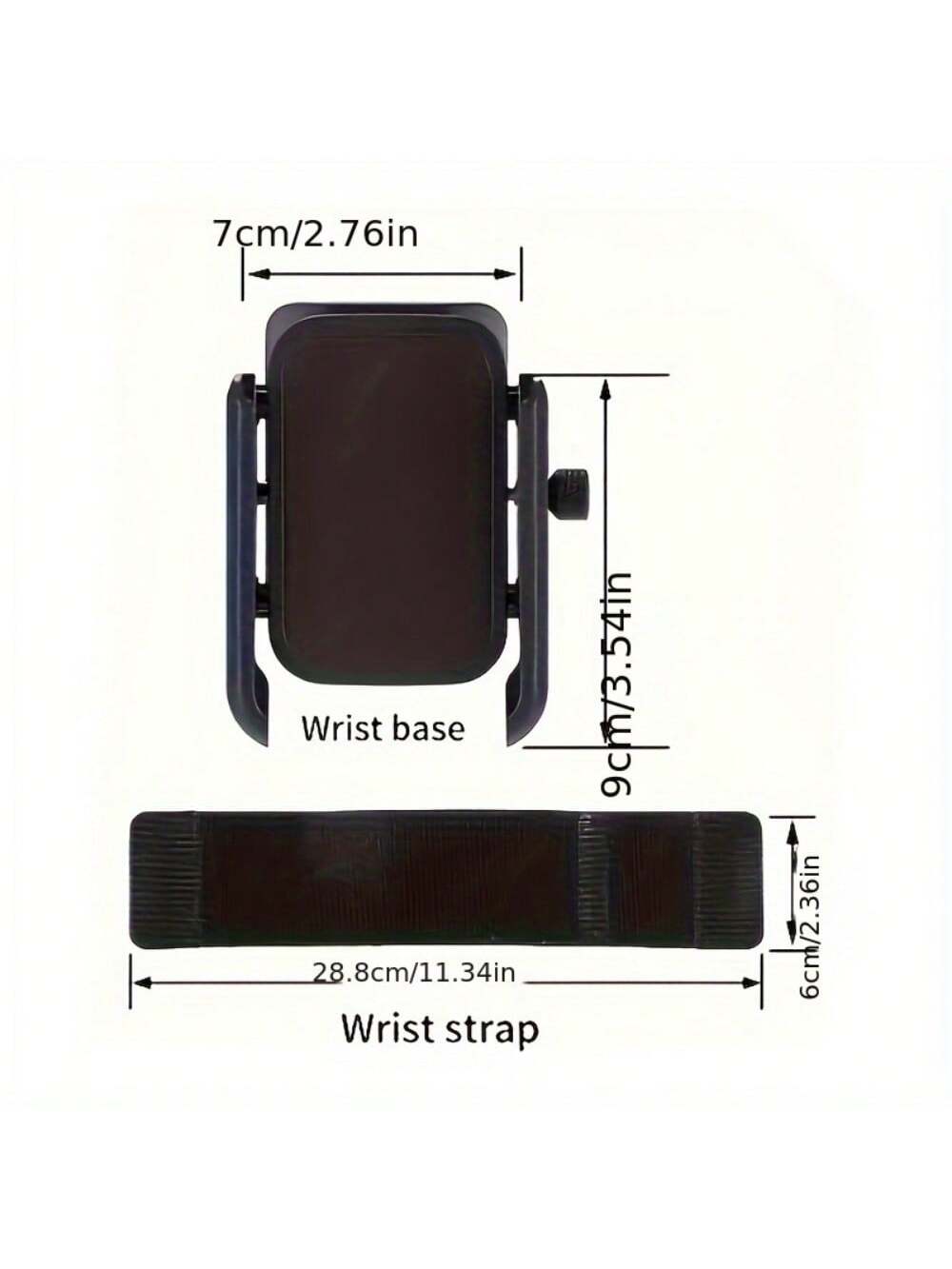 3pcs/1 Set Of Adjustable Arm/Wrist Phone Stand, 360 ° Rotation, Universal, Sports Arm Strap For Running, Live Streaming, Driving Navigation, 2.76-Inch Base, With 11.02 Inch/14.96-Inch Shoulder Straps