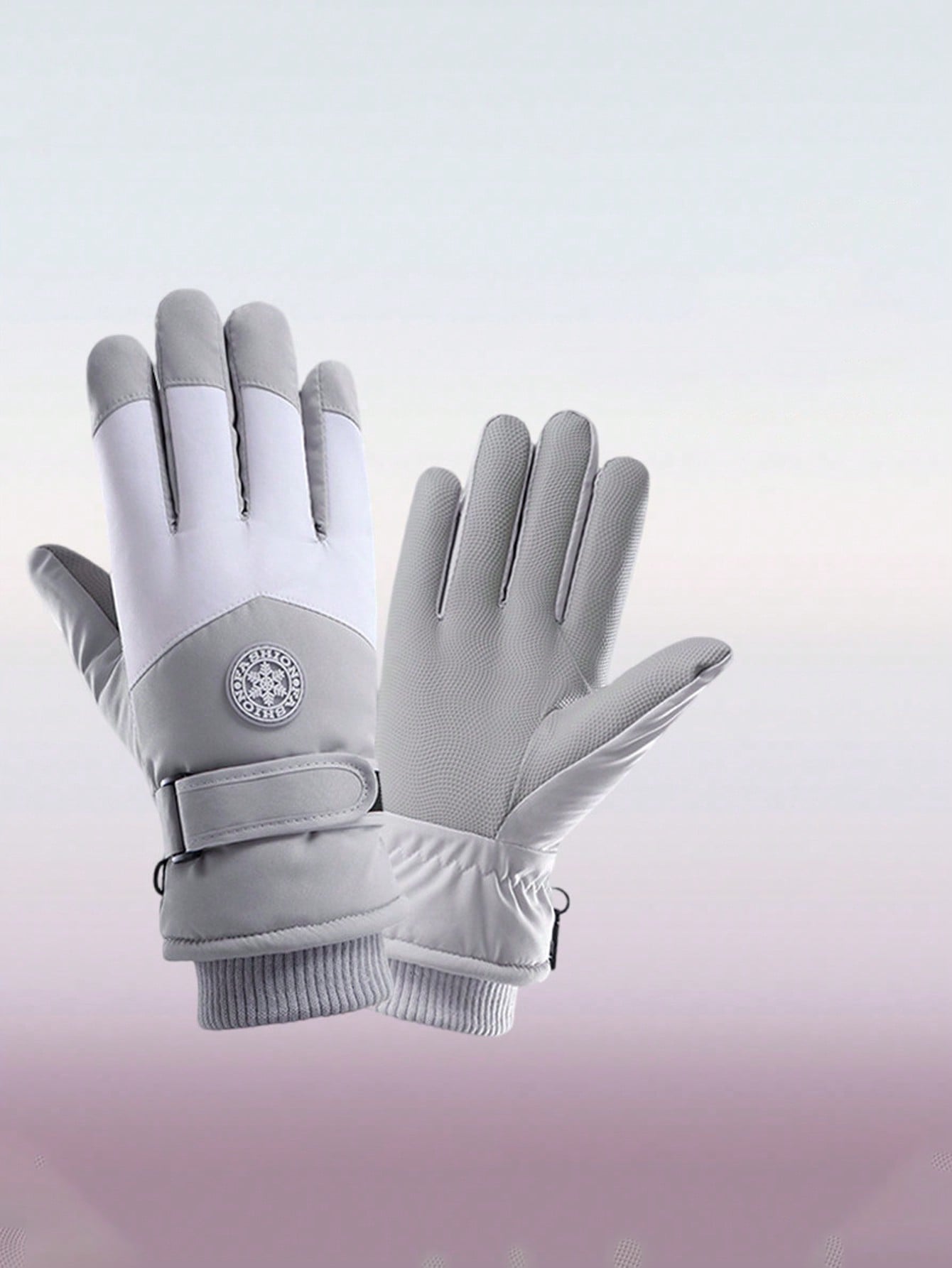 1 Pair Winter Ski Gloves, Touchscreen, Waterproof, Warm