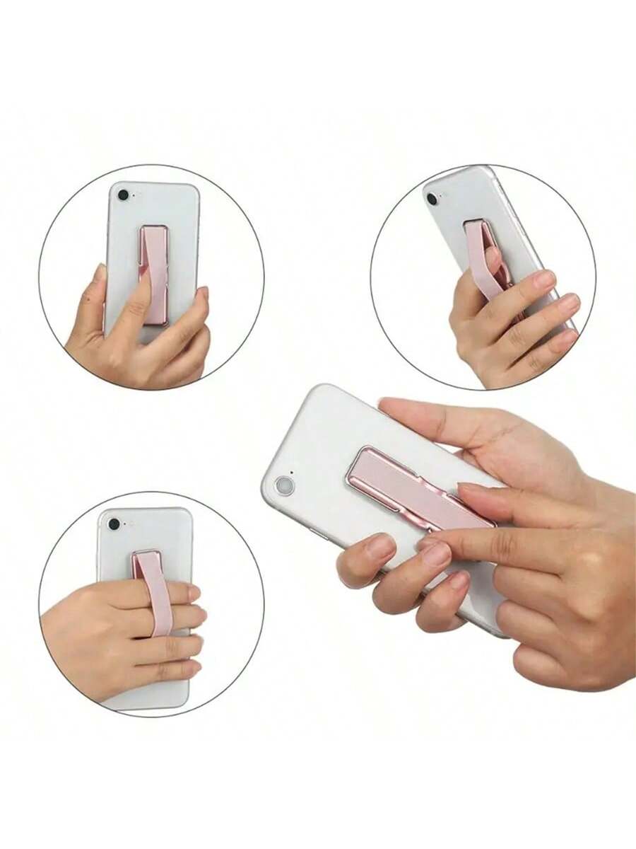SONH Universal Elastic Wrist Strap With Phone Holder, Finger Grip Stand For Smartphones, IPhones, Tablets