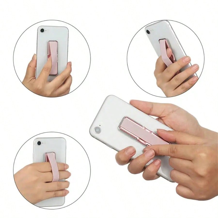 SONH Universal Elastic Wrist Strap With Phone Holder, Finger Grip Stand For Smartphones, IPhones, Tablets