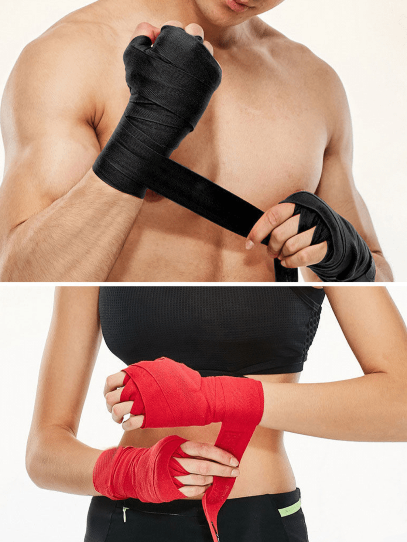 2pcs Boxing Wraps, Breathable Martial Arts Hand Wraps For Fitness, Muay Thai, MMA