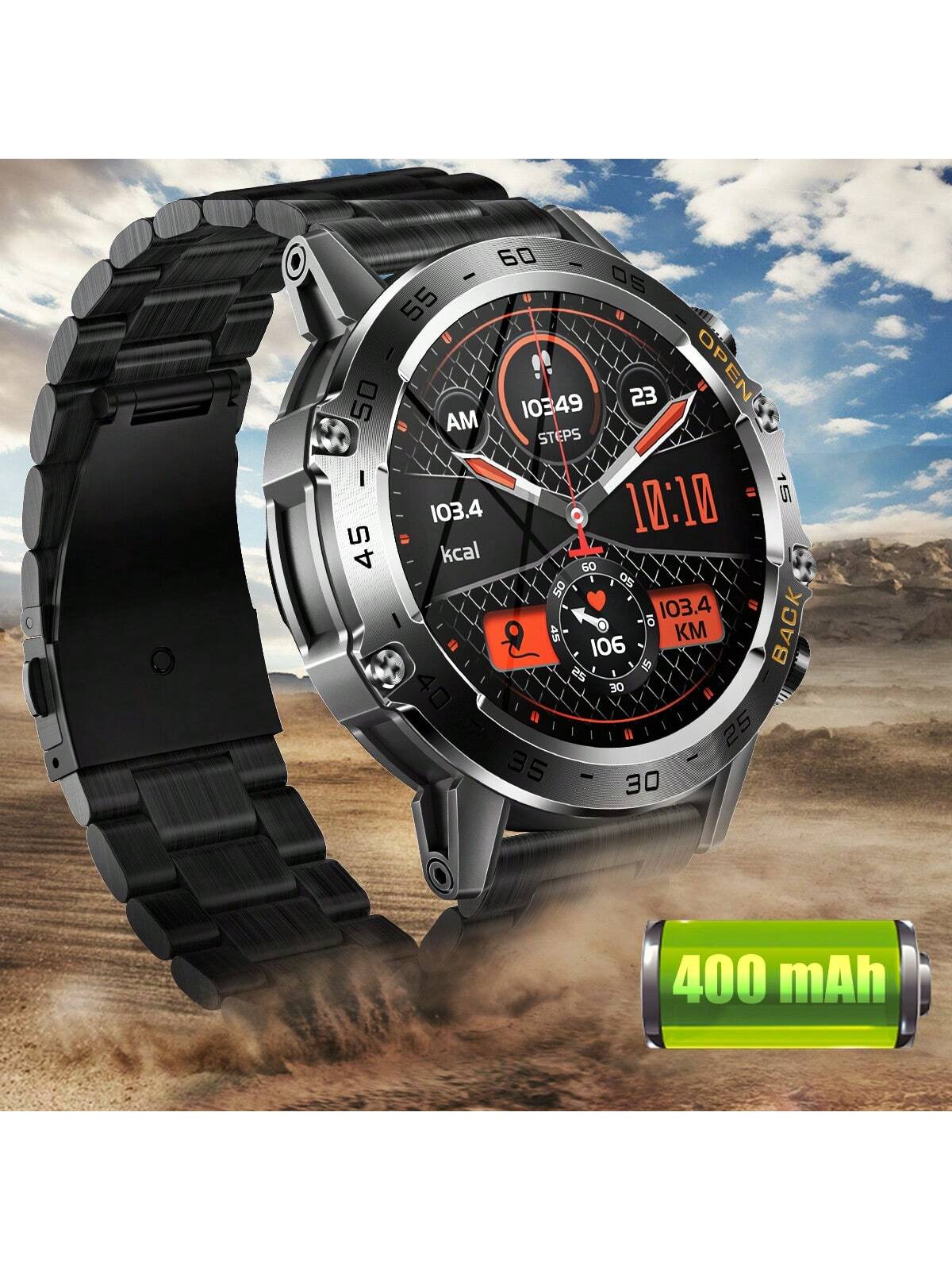 PAKRYS 1.39" HD Screen Smart Watch For Men, Fitness Tracker, Call Function, Heart Rate