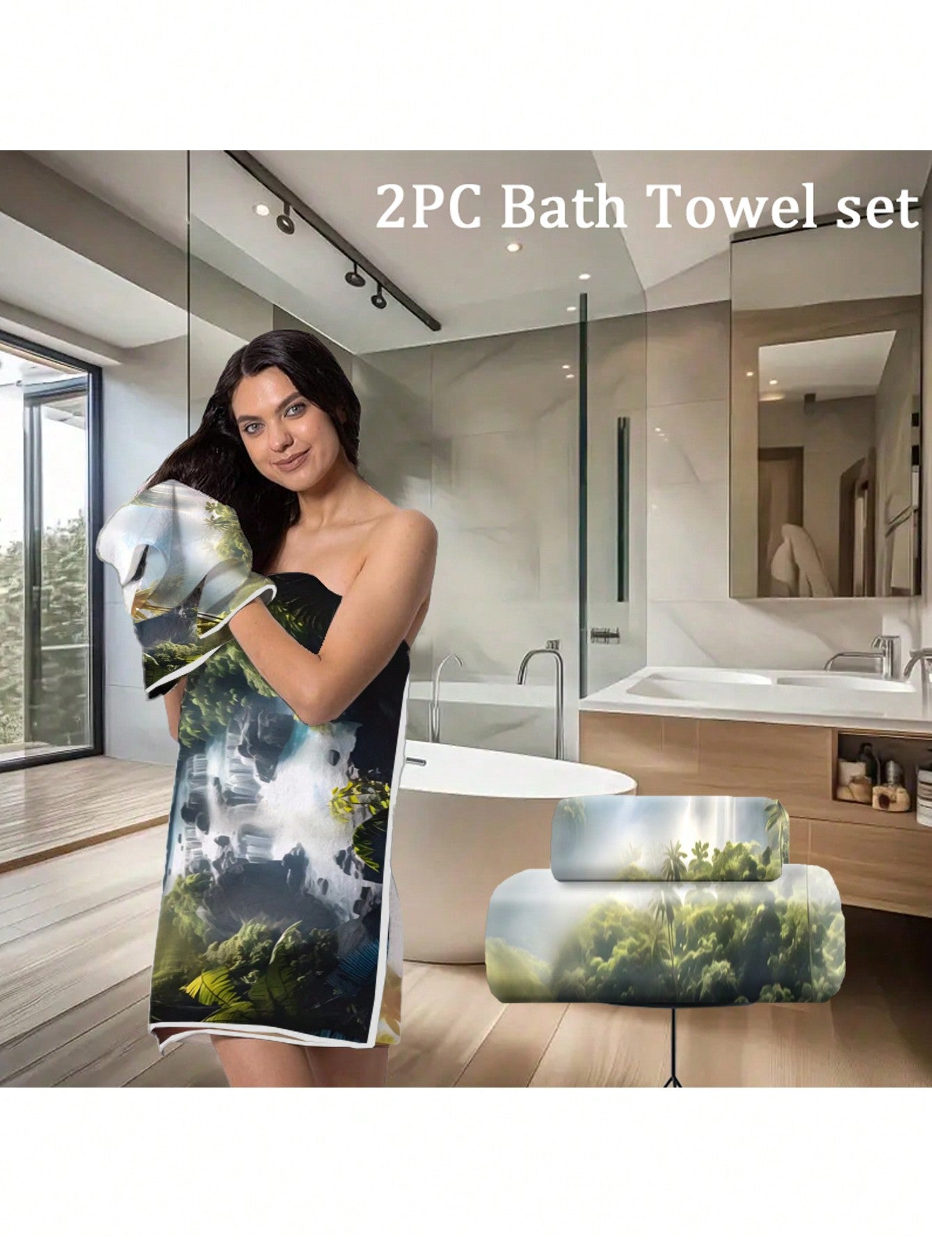 1pc/2pcs Microfiber Soft Shower Face Towels Large Bath Towel Set, -Thick, Quick-Dry Highly Absorbent Hand Towels Washcloths Sets, Kitchen Dish Towel, For Bathroom, Pool