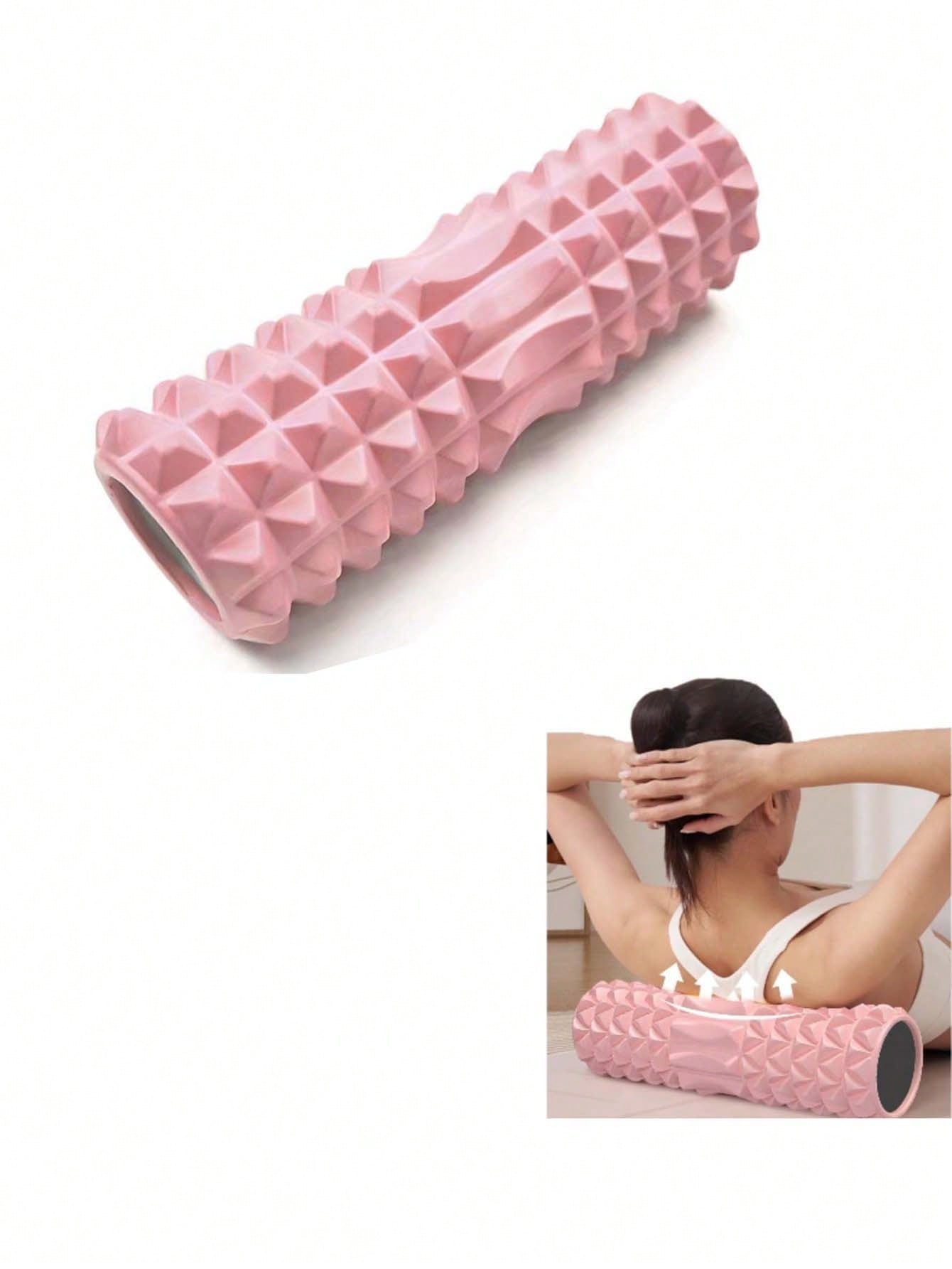 1pc EVA Black Yoga Foam Roller For Back Pilates Exercise Massager Set Fitness Column Equipment Gym Exercise Accessories Roller For Back Massage