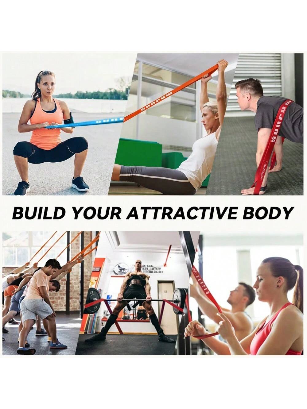 Up Assistance Bands - Set Of 3/4/5 (5-175lb) Heavy Duty Resistance Bands For Workouts, Exercise, Fitness - Includes Instruction Guide And Carry Bag