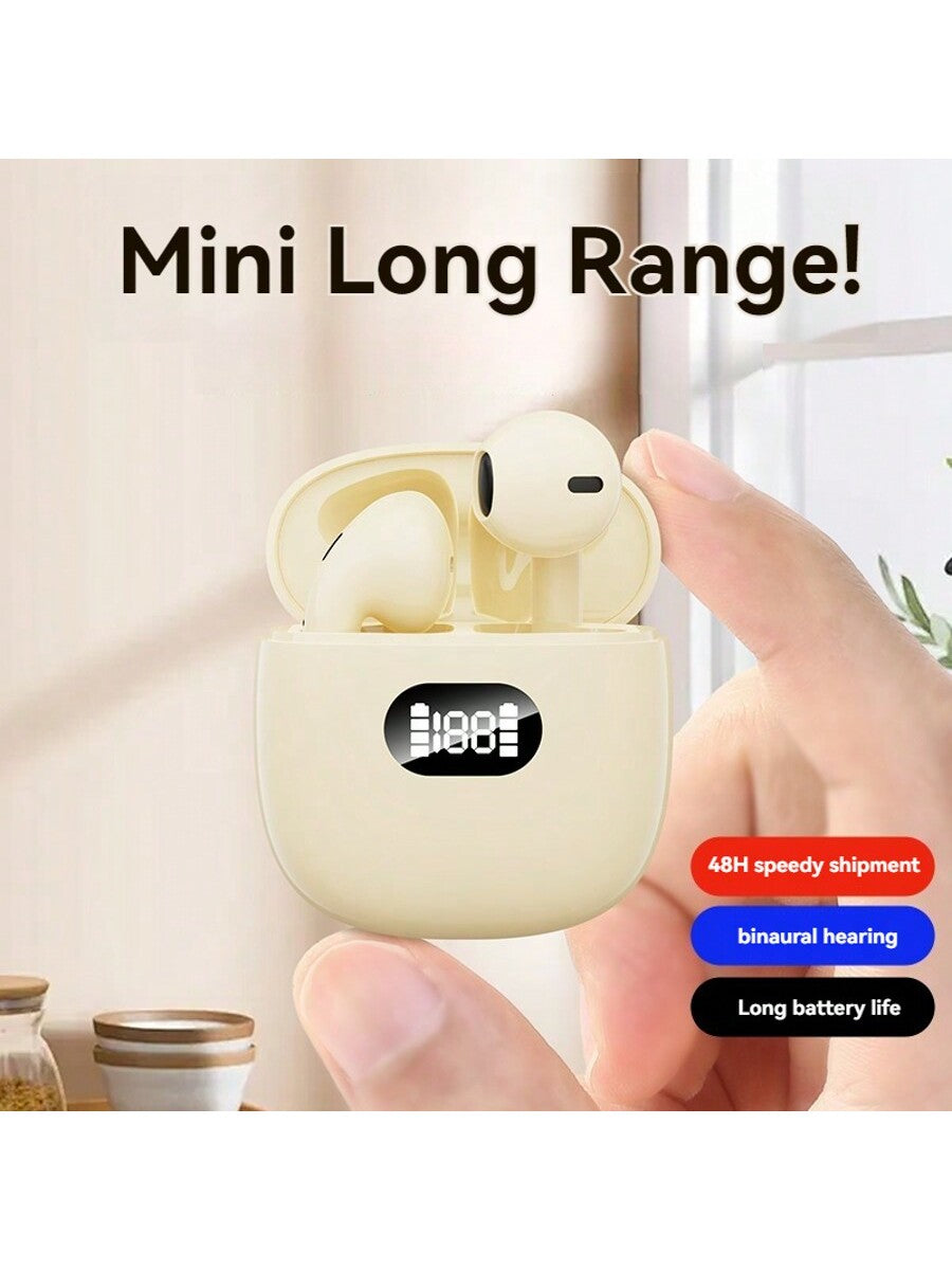True Wireless Earbuds With LCD Display - Comfortable Semi-In-Ear Design, HiFi Sound Quality And 9D Surround, Suitable For Calling, Touch Control, Wireless Connection, Ideal Compatible With Apple/Android/ Devices