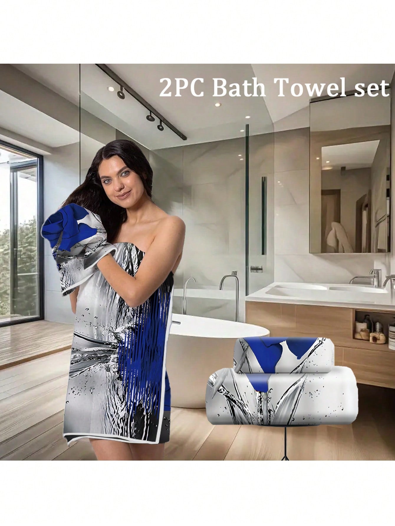1pc/2pcs Microfiber Soft Shower Face Towels Large Bath Towel Set, -Thick, Quick-Dry Highly Absorbent Hand Towels Washcloths Sets, Kitchen Dish Towel, For Bathroom, Pool