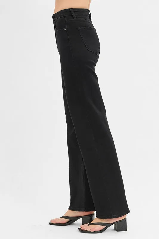 RISEN Full Size High Rise Wide Leg Jeans Plus Size