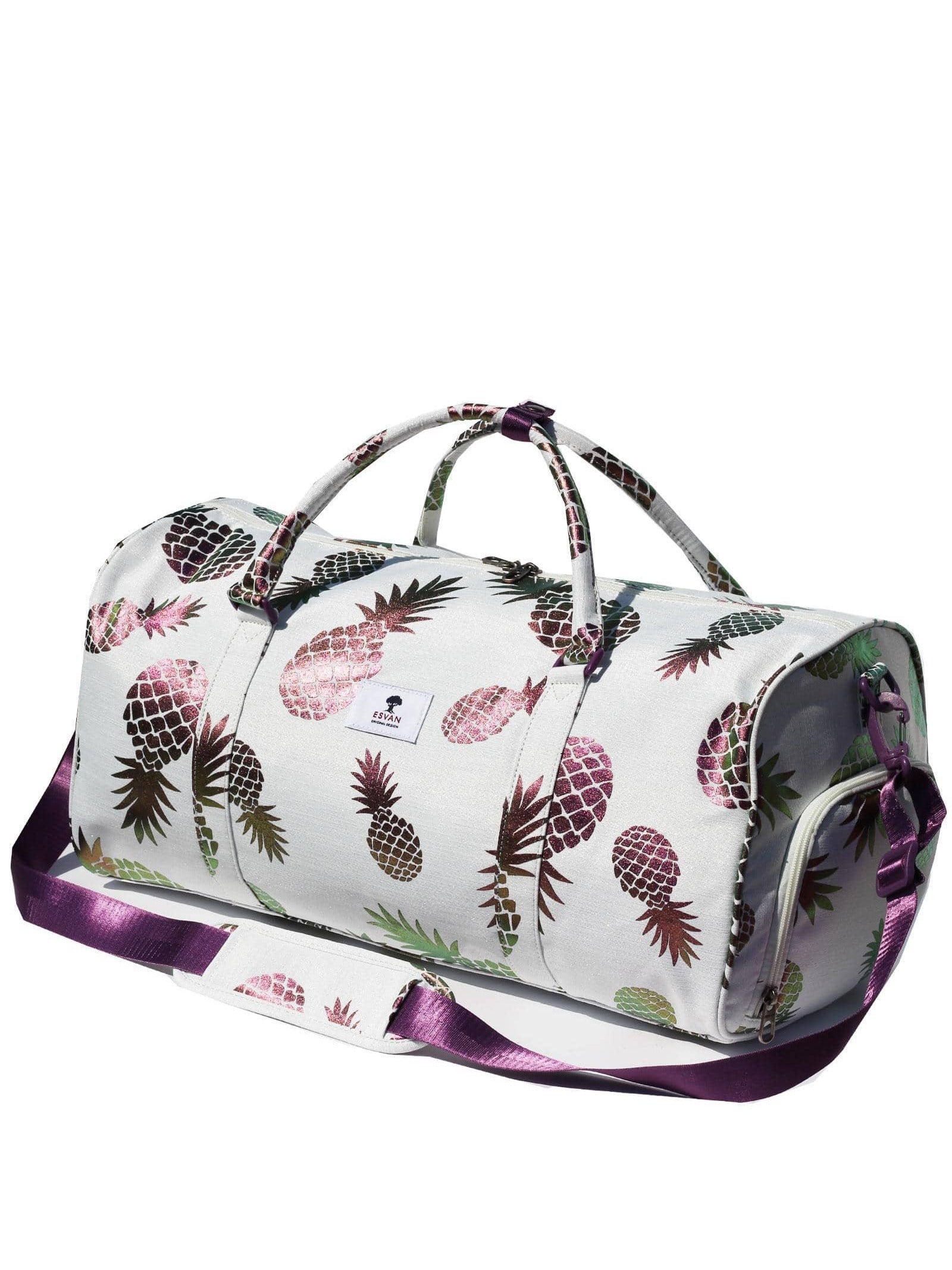 Original Floral Water Resistant Duffel Bag Gym bag Weekender Travel Bag for Gym Beach Travel School Daily Bags